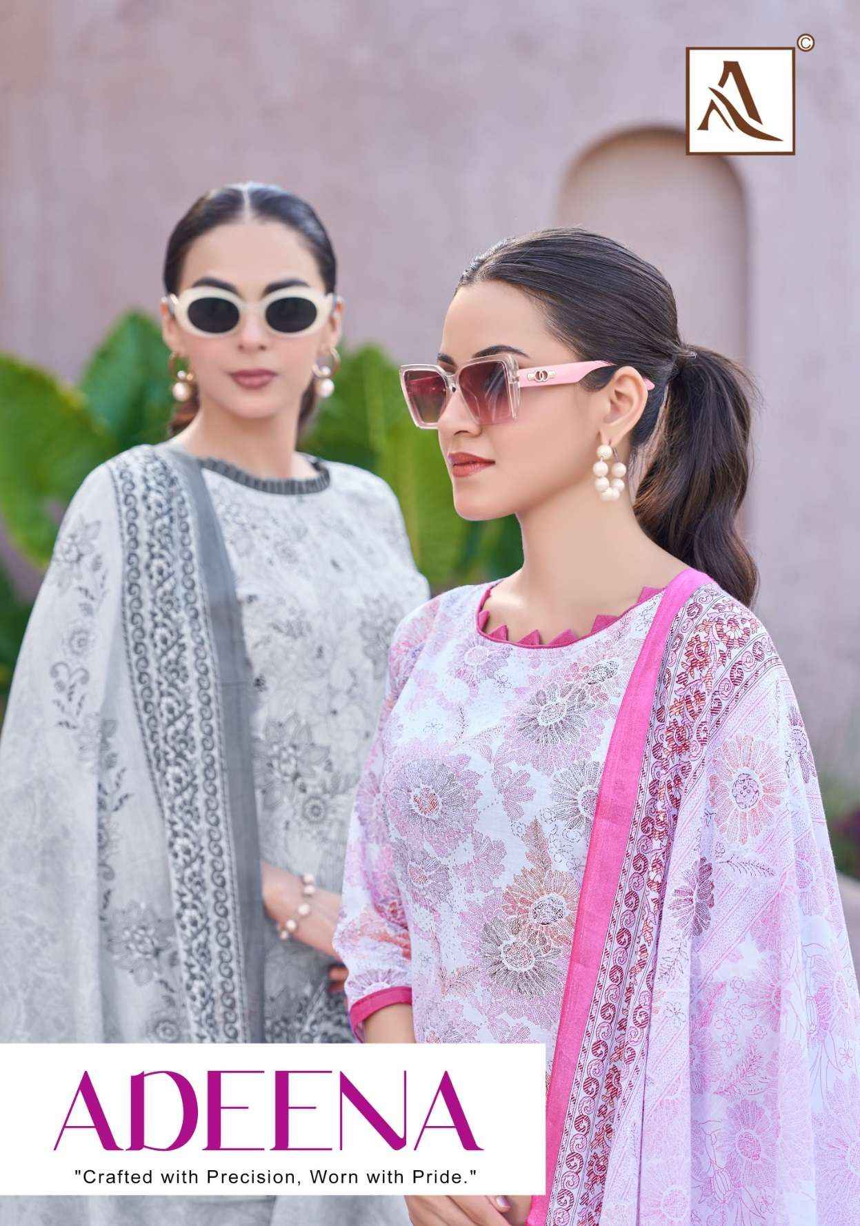 Alok Adeena Cambric Cotton Dress Material 4 pcs Catalogue