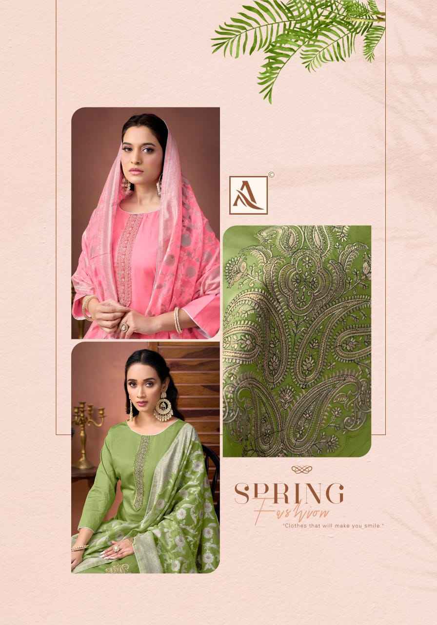 Alok Dianna Zam Dress Material 6 pcs Catalogue