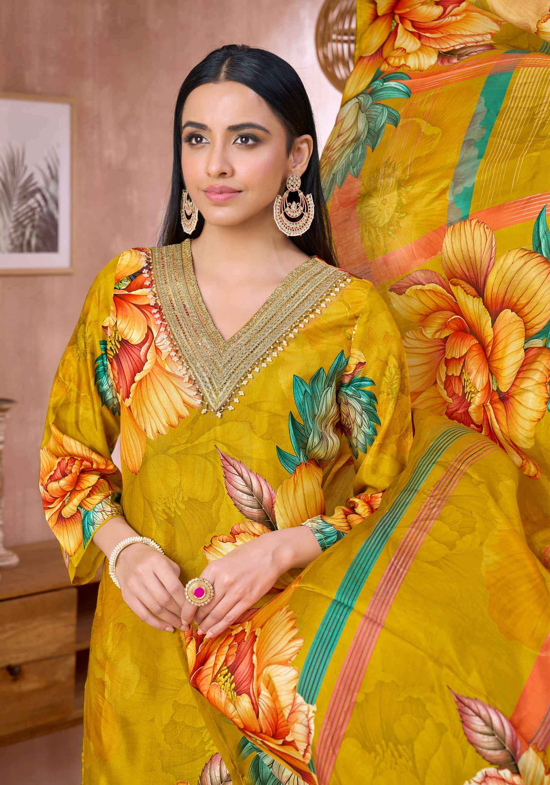 Alok Kitty Viscose Maslin Dress Material 8 pcs Catalogue