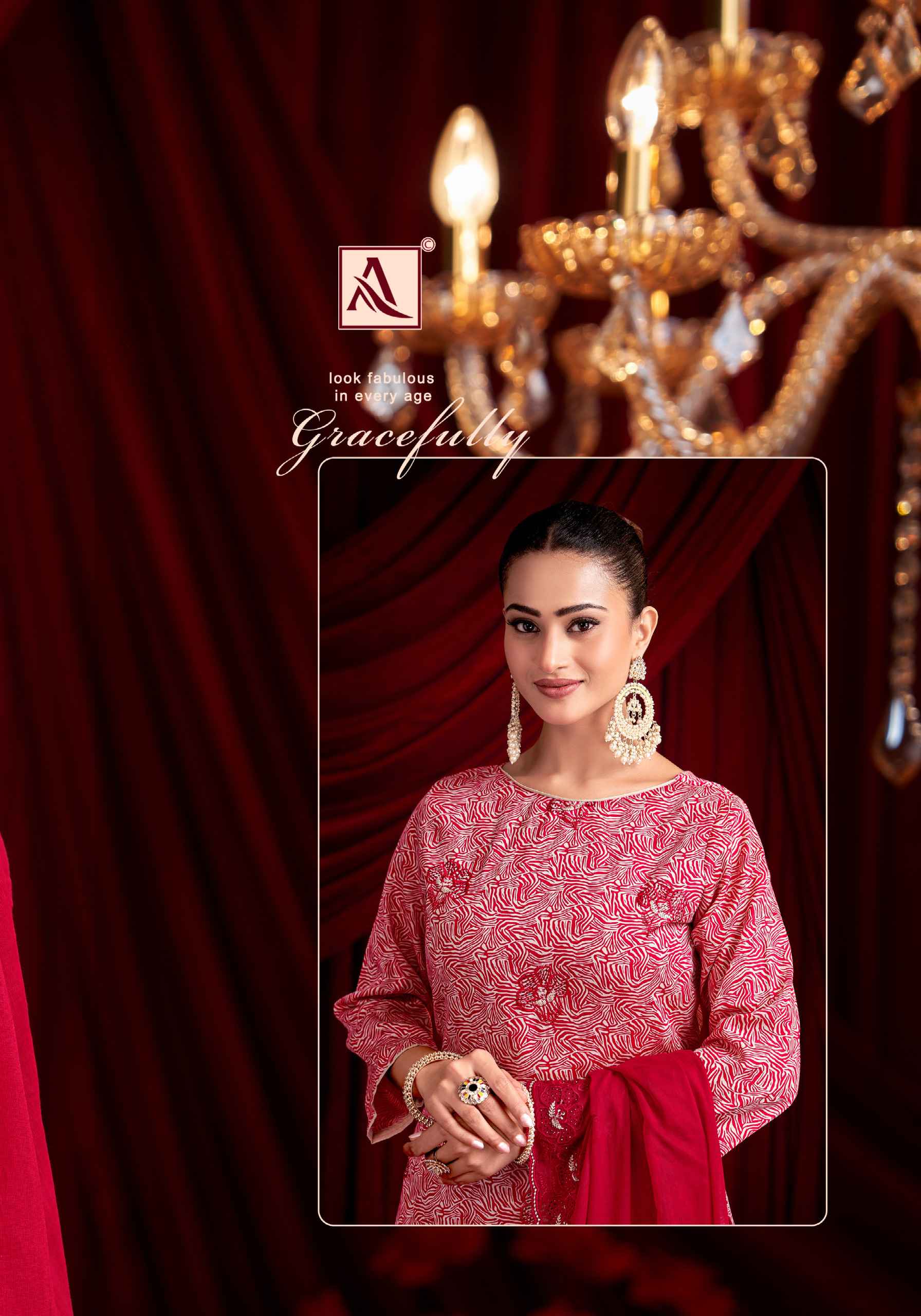 Alok Silver Girl Zam Cotton Dress Material 4 pcs Catalogue