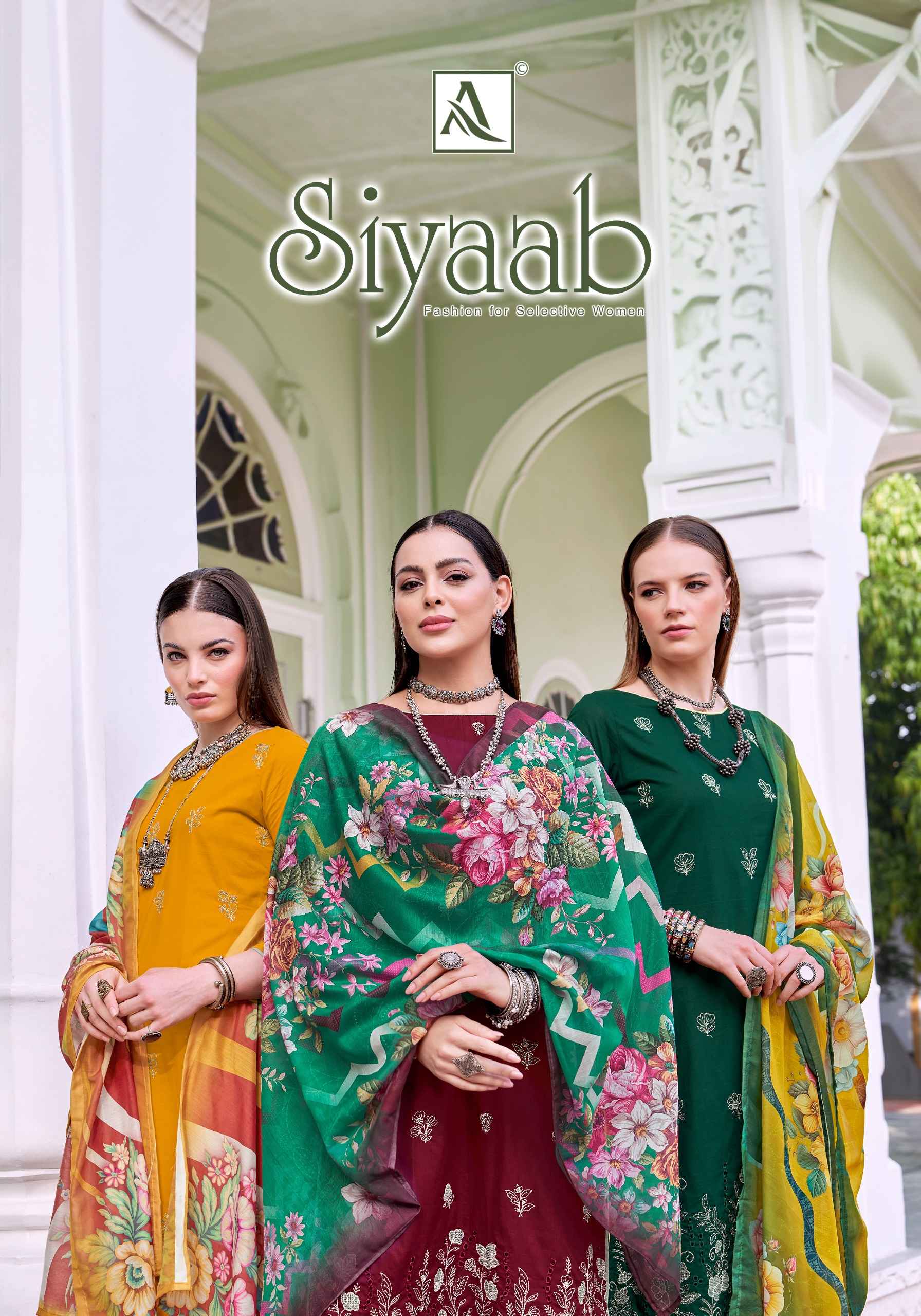 Alok Siyaab Cambric Cotton Dress Material 6 pcs Catalogue