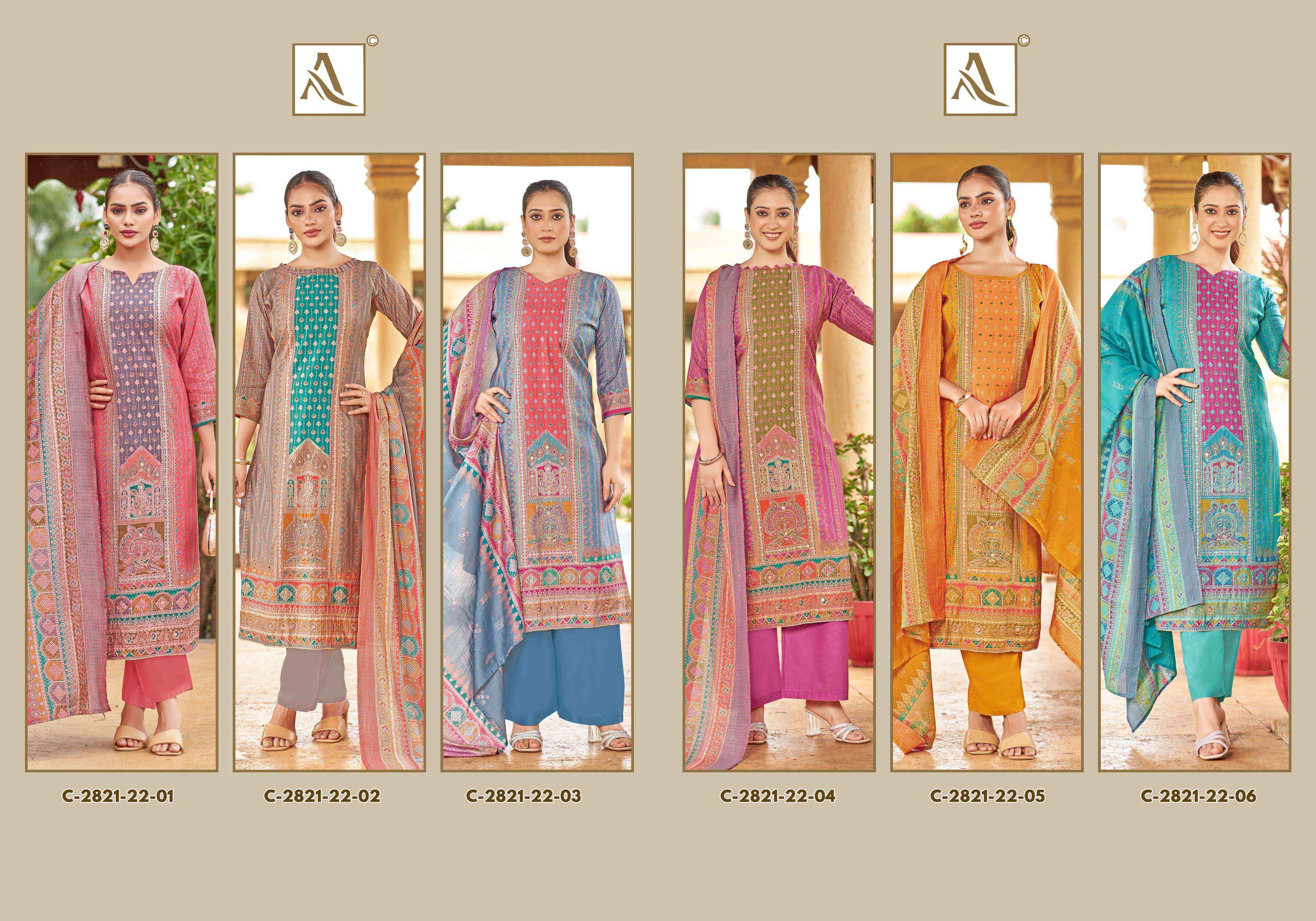 Alok Tanishq Modal Dress Material 6 pcs Catalogue