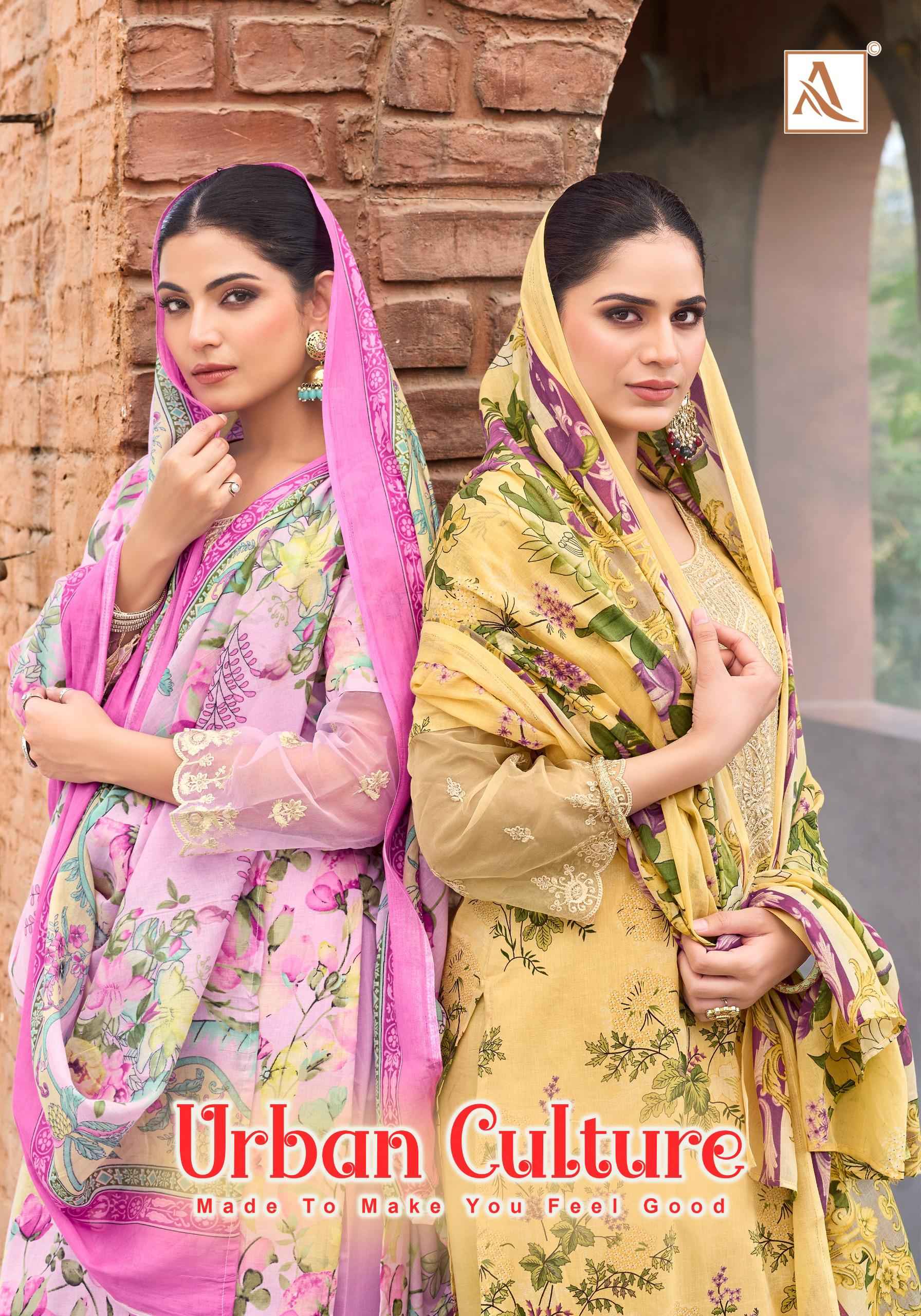 Alok Urban Culture Cambric Cotton Dress Material 6 pcs Catalogue