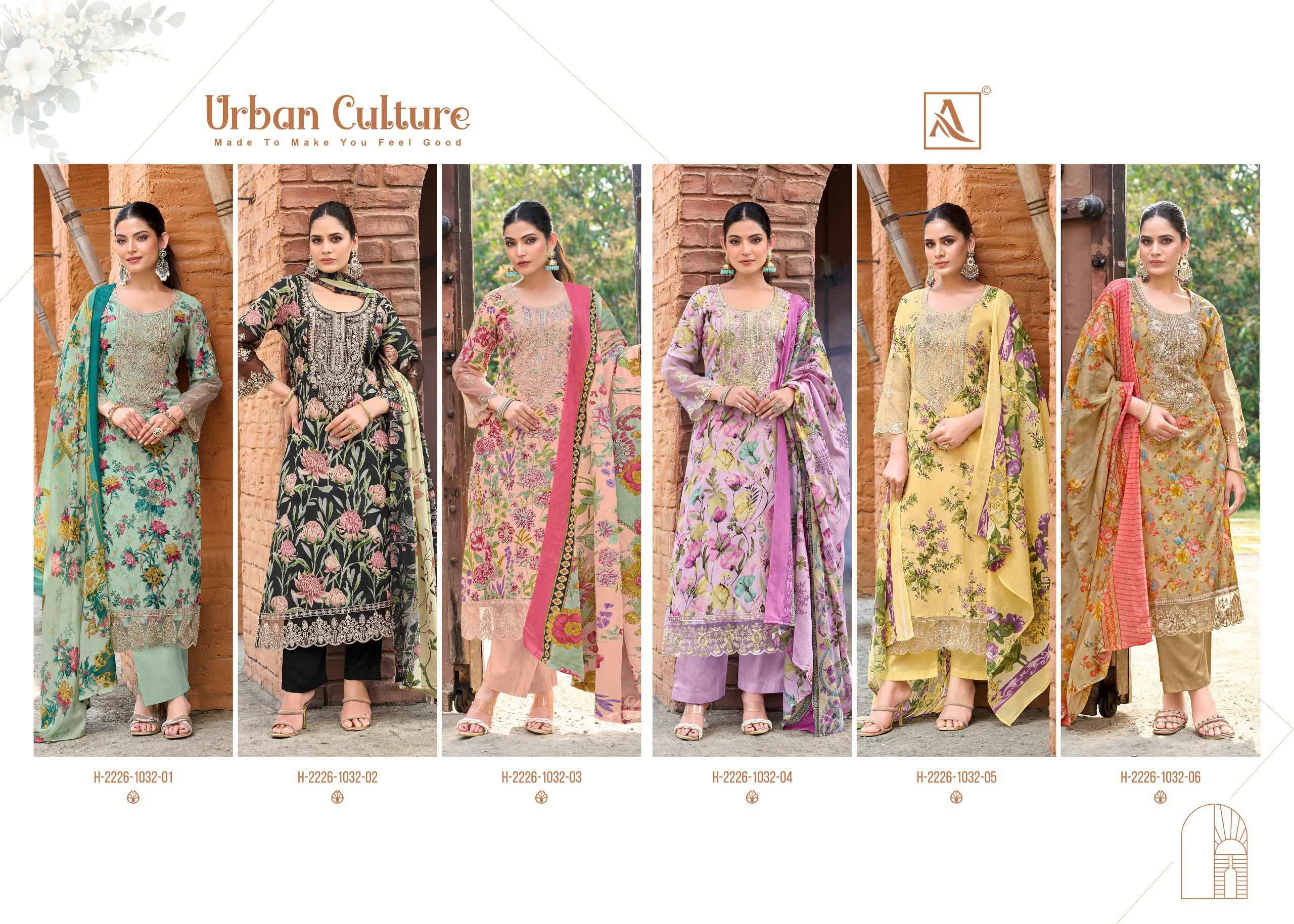 Alok Urban Culture Cambric Cotton Dress Material 6 pcs Catalogue