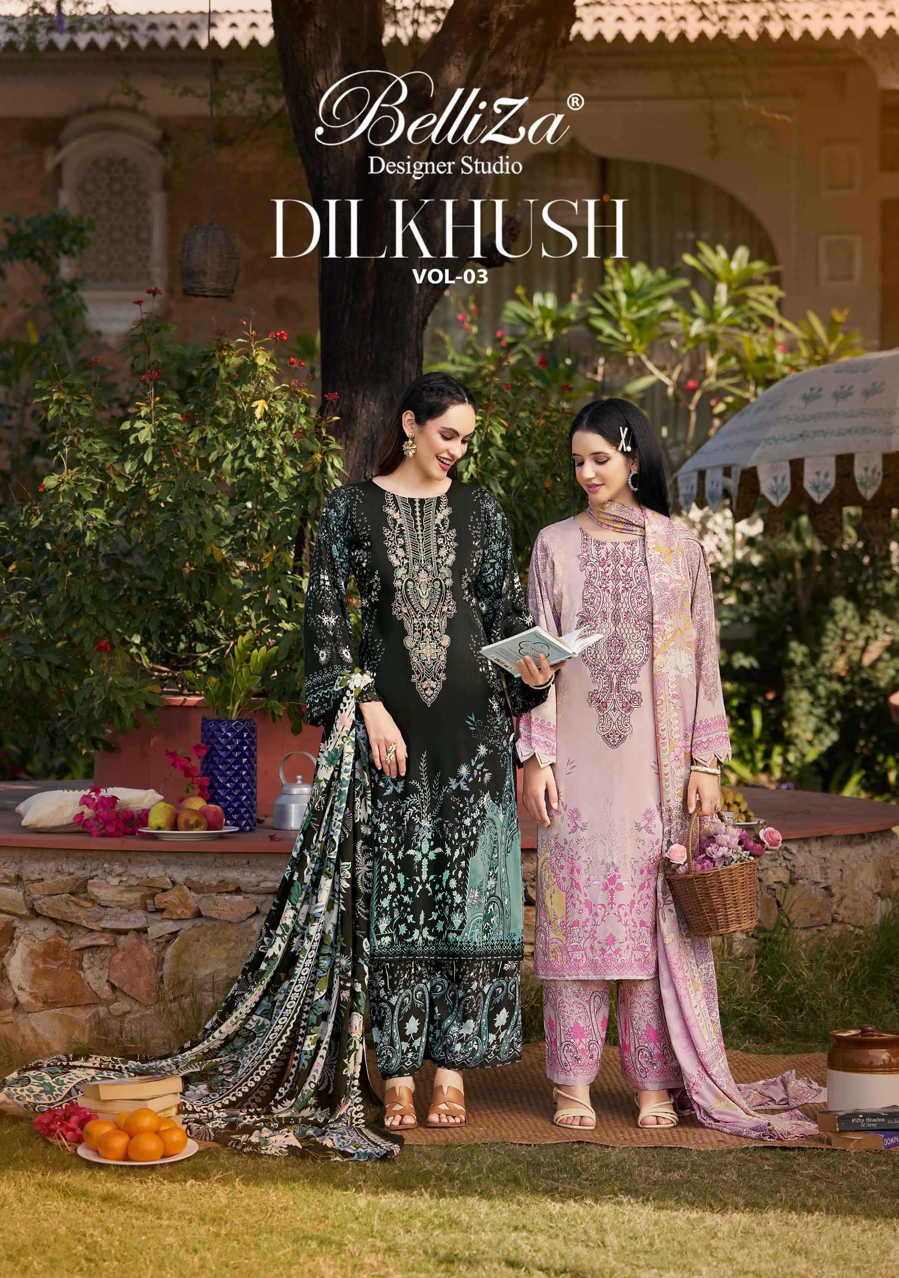 Belliza Dilkhush Vol 3 Viscose Rayon Dress Material 8 pcs Catalogue