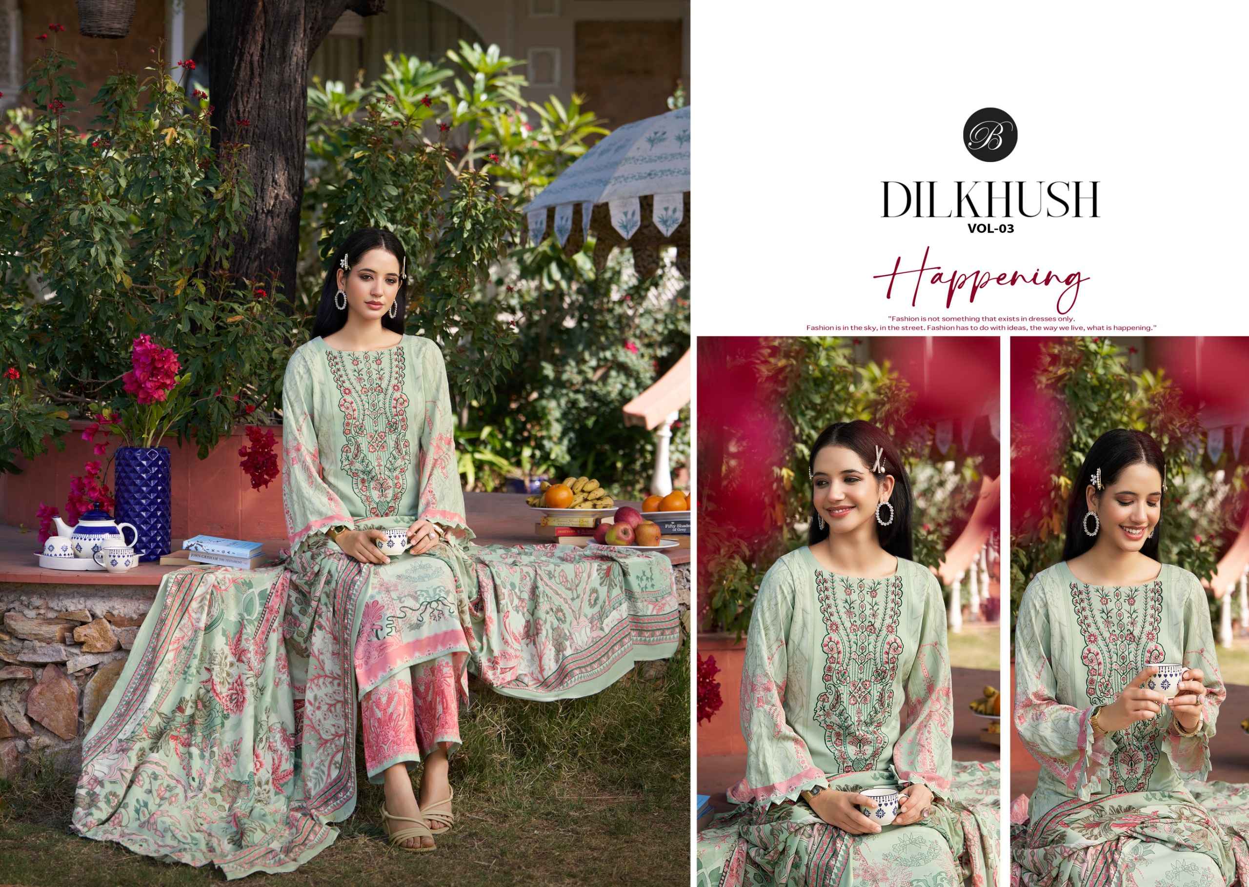 Belliza Dilkhush Vol 3 Viscose Rayon Dress Material 8 pcs Catalogue