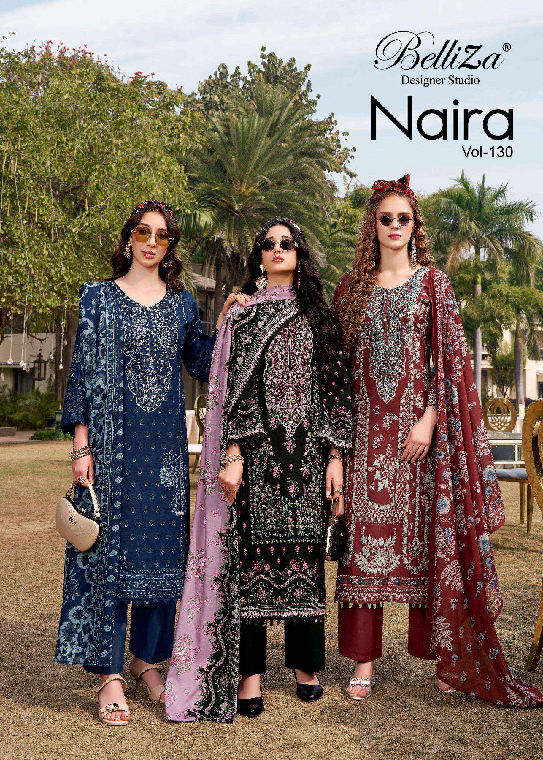 Belliza Naira Vol 130 Cotton Dress Material 8 pcs Cataloge