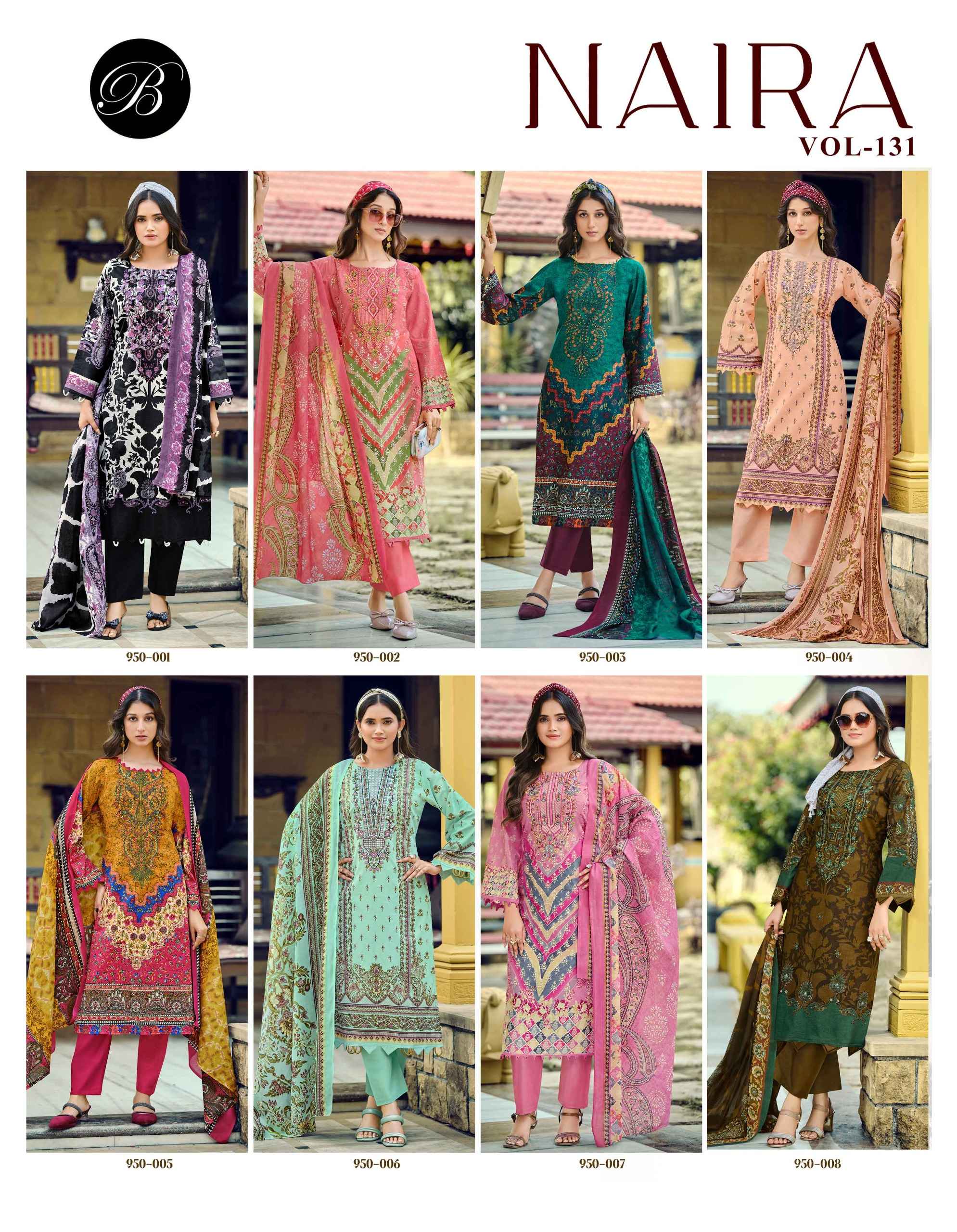 Belliza Naira Vol 131 Cotton Dress Material 8 pcs Cataloge
