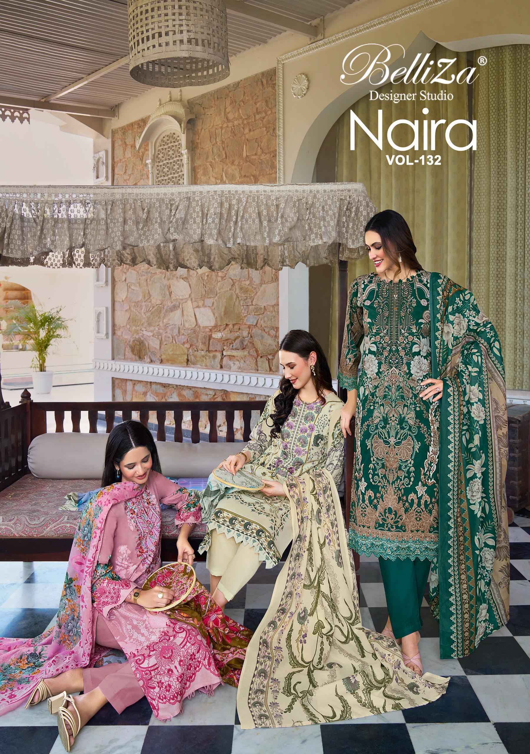 Belliza Naira Vol 132 Cotton Dress Material 8 pcs Cataloge