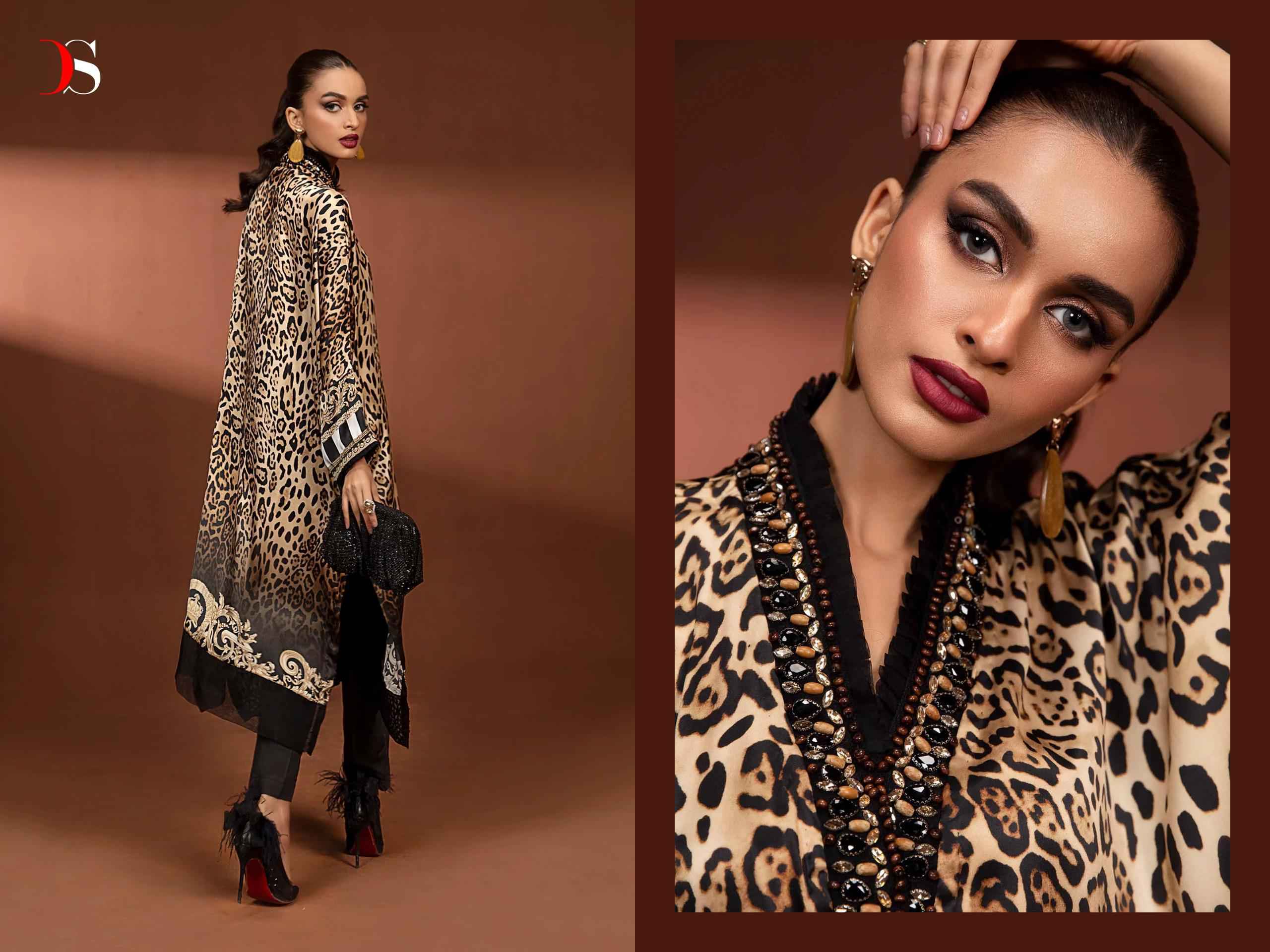 Deepsy Mariab Silk Japan Satin silk Dress Material 4 pcs Catalogue