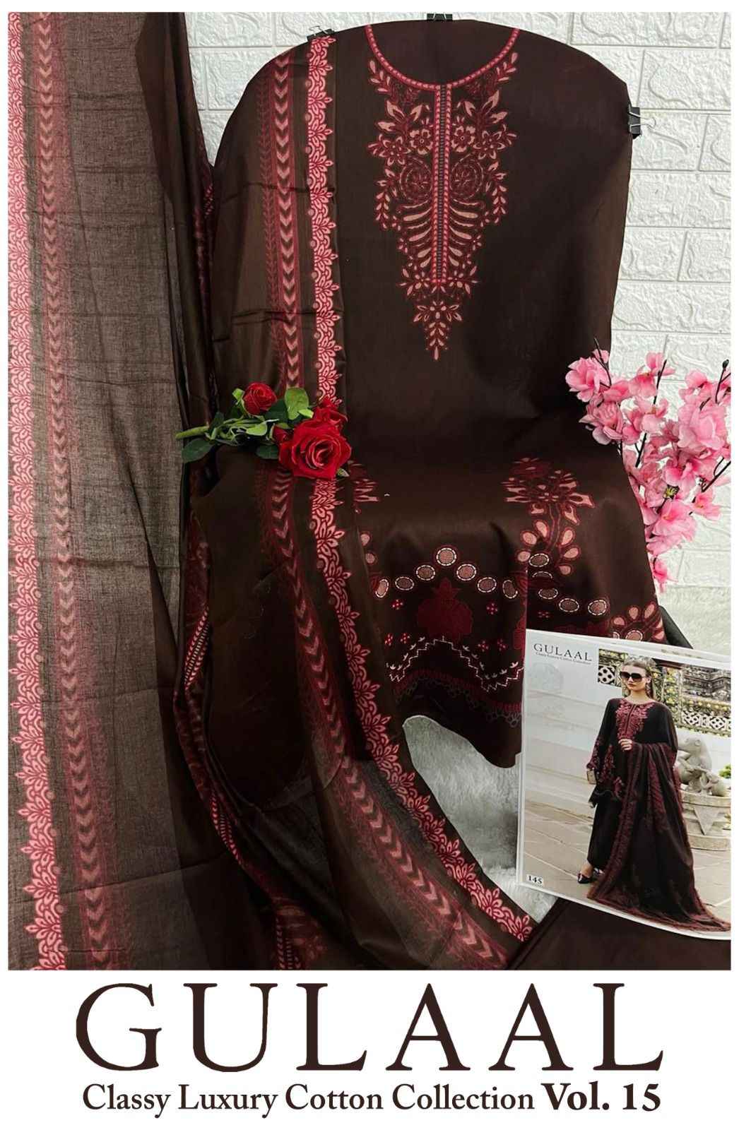 Gulaal Vol 15 Cotton Dress Material 10 pcs Catalogue