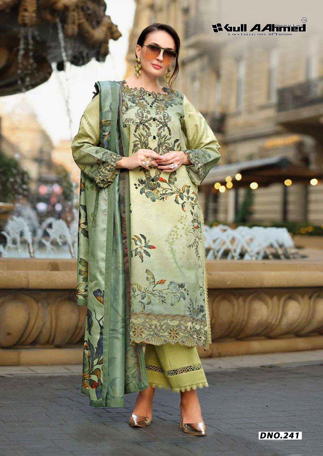 Gull Ahmed Lawn Collection Vol 30 Cambric Cotton Dress Material 6 Pc Catalouge