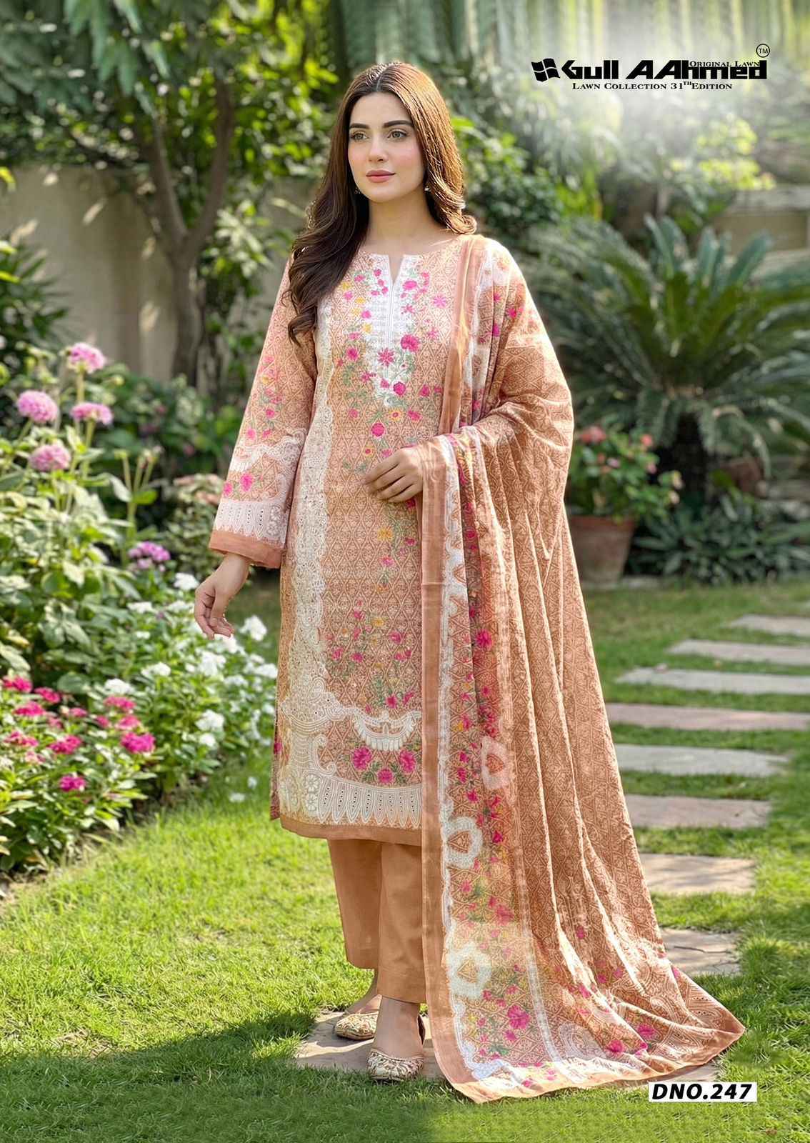 Gull Ahmed Lawn Collection Vol 31 Cambric Cotton Dress Material 6 Pc Catalouge