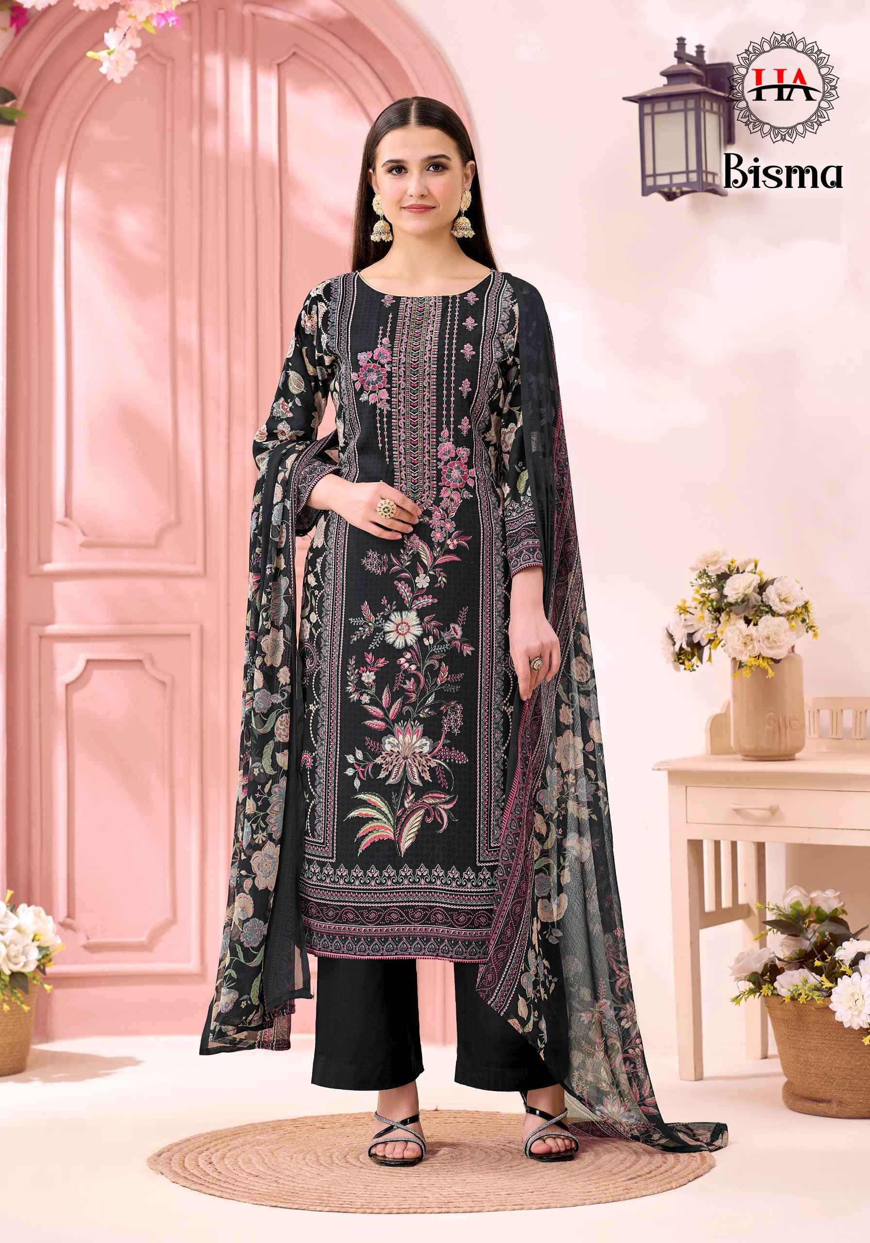 Harshit Fashion Bisma Viscose Reyon Dress Material 6 pcs Catalogue