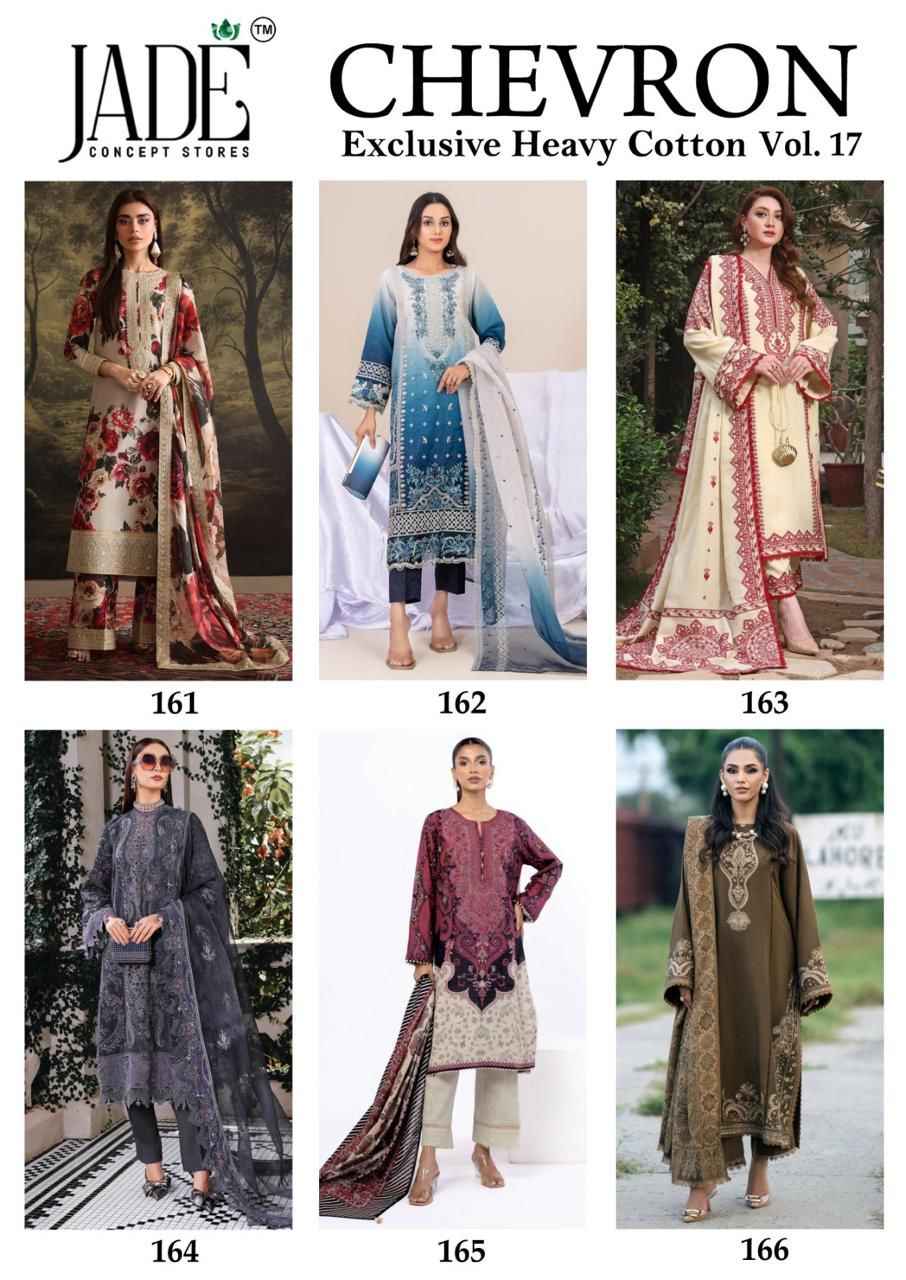 Jade Chevron Vol 17 Cotton Dress Material 6 Pc Catalog