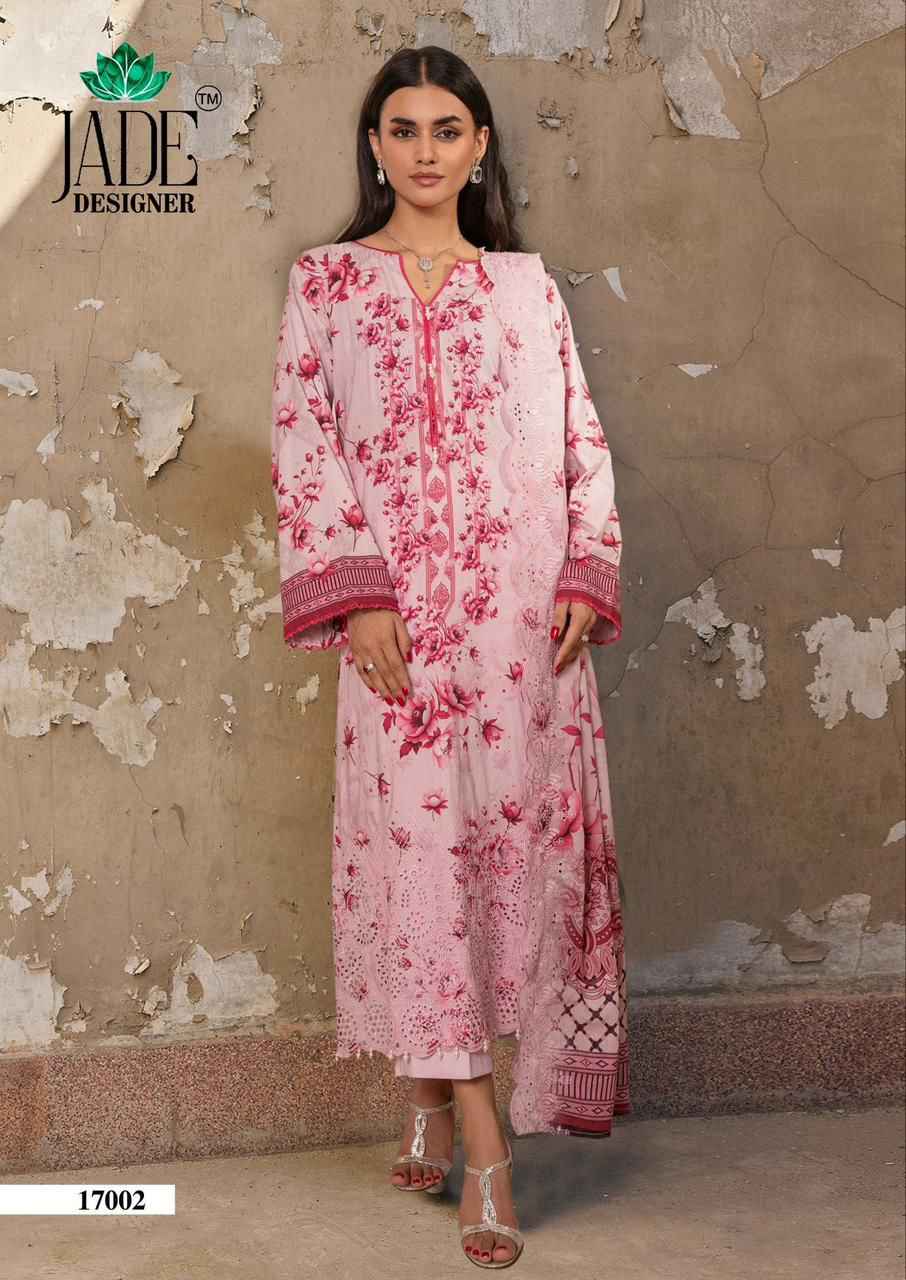 Jade Crimsons Vol 17 Cambric Cotton Dress Material 6 pc Cataloge