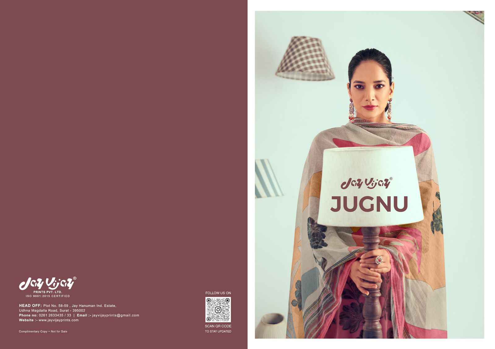 Jay Vijay Jugnu Malai chanderi Dress Material 6 pcs Catalogue