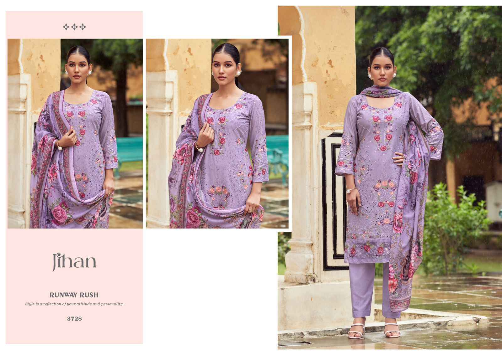 Jihan Taskeen Vol 10 Cotton Dress Material 6 pcs Catalogue