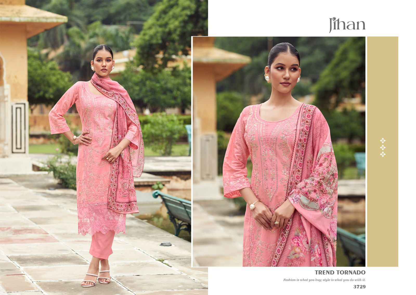 Jihan Taskeen Vol 10 Cotton Dress Material 6 pcs Catalogue