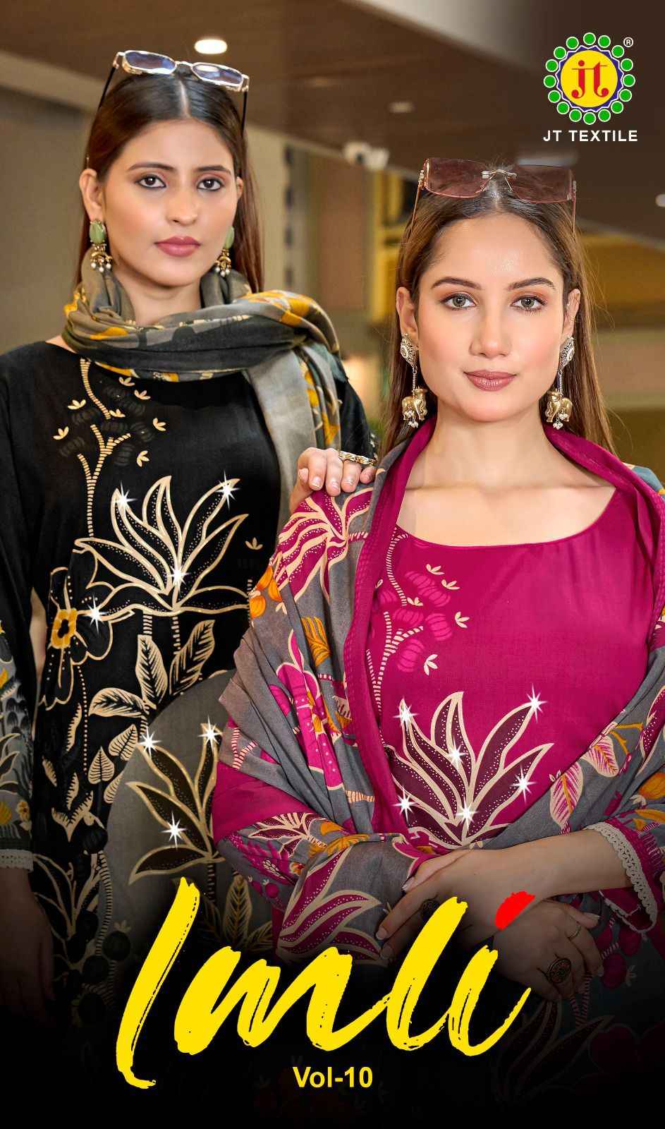 Jt Imli Vol 10 Rayon Dress Material 5 pcs Catalogue