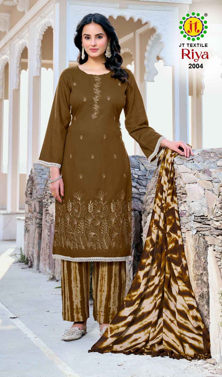 Jt Riya Vol 2 Rayon Dress Material 5 pcs Catalogue