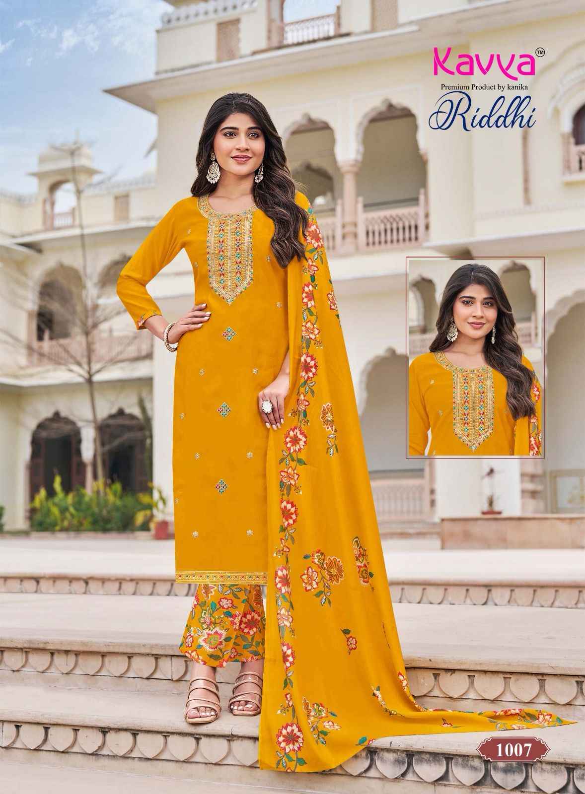 Kavya Riddhi Vol 1 Roman Silk Kurti Combo 10 pcs Catalogue