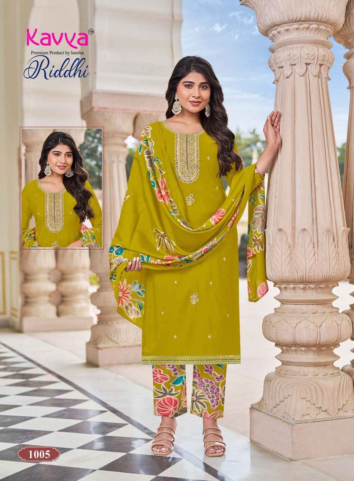 Kavya Riddhi Vol 1 Roman Silk Kurti Combo 10 pcs Catalogue
