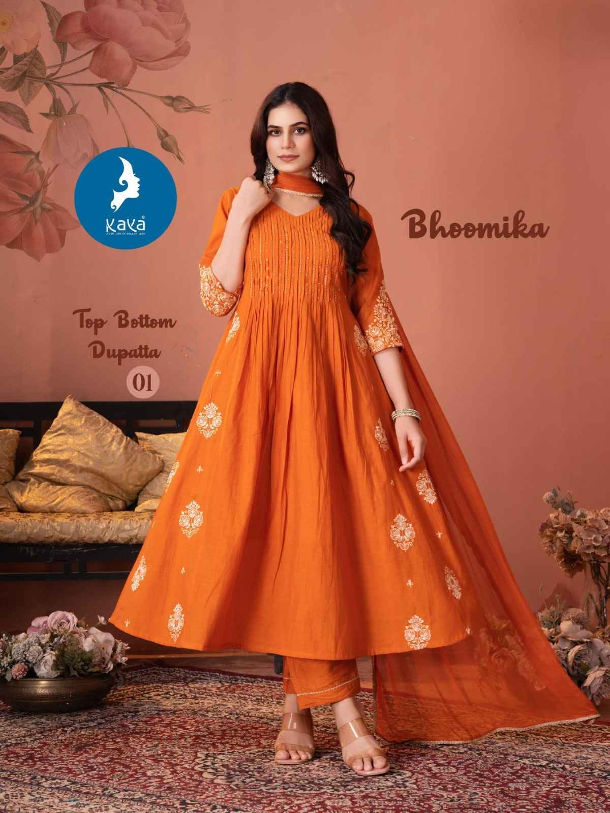 Kaya Bhoomika Mul Chanderi Kurti Combo 6 pcs Catalogue