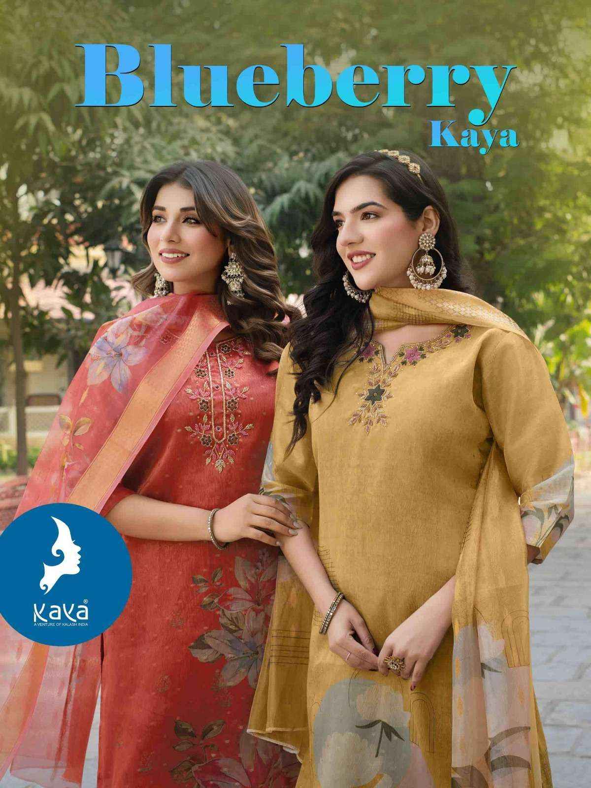 Kaya Blue Berry Simer Kurti Combo 6 pcs Catalogue