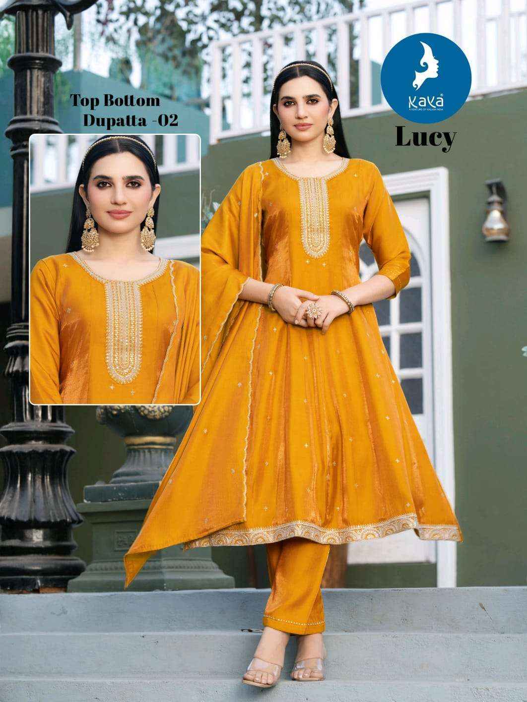 Kaya Lucy Roman Glass Kurti Combo 6 pcs Catalogue
