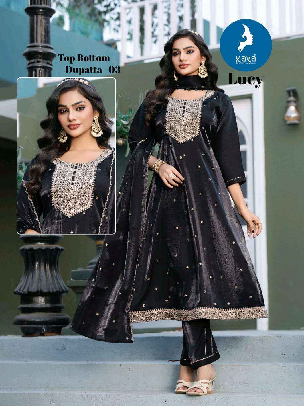 Kaya Lucy Roman Glass Kurti Combo 6 pcs Catalogue