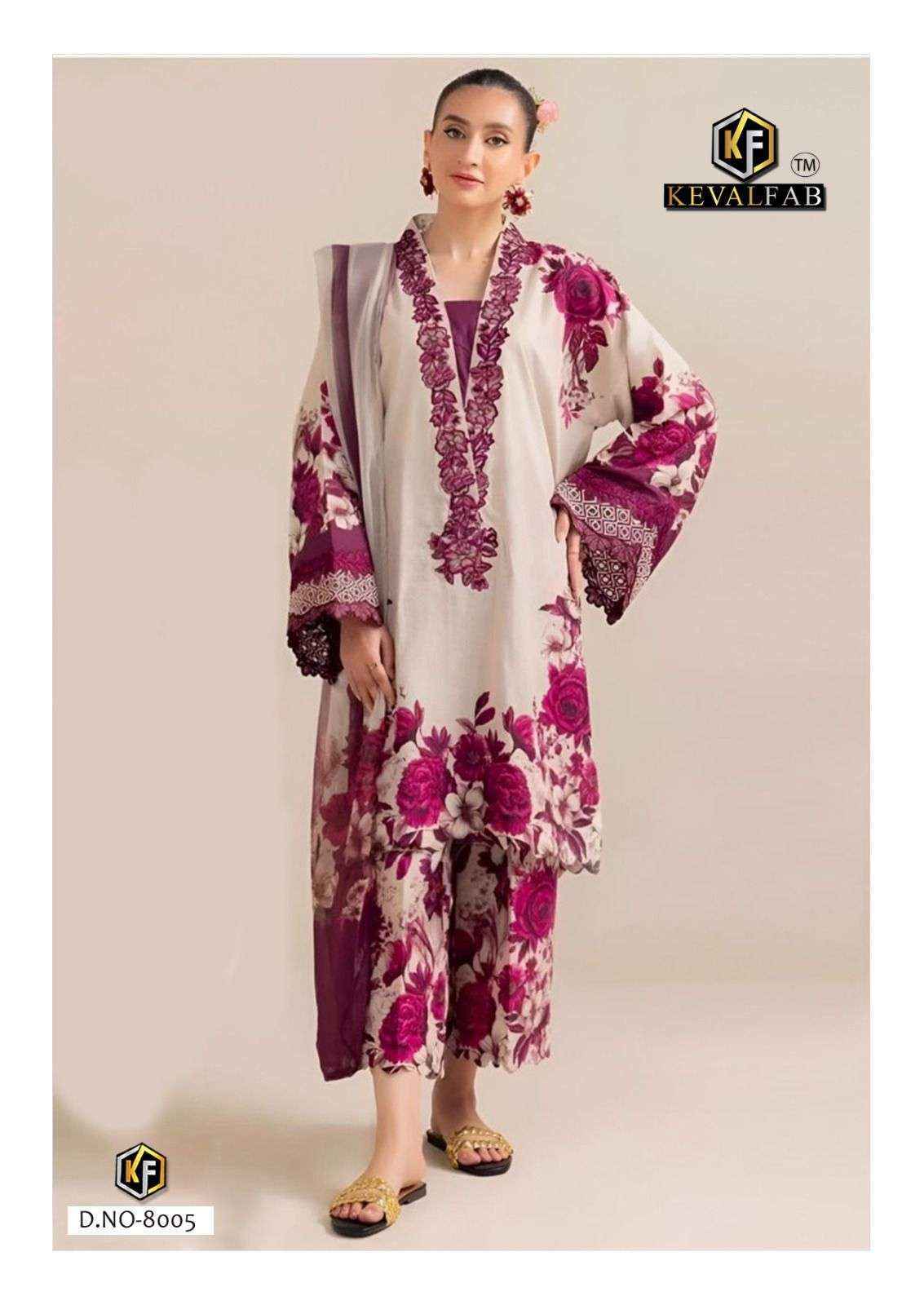 Keval Fab Qurbat Nx Vol 8 Cotton Dress Material 6 pc Cataloge