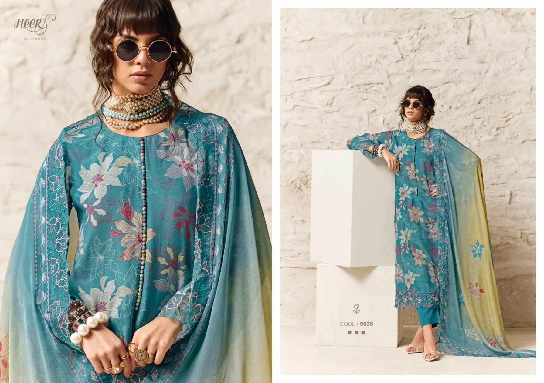 Kimora Amour Muslin Dress Material 6 pcs Catalogue