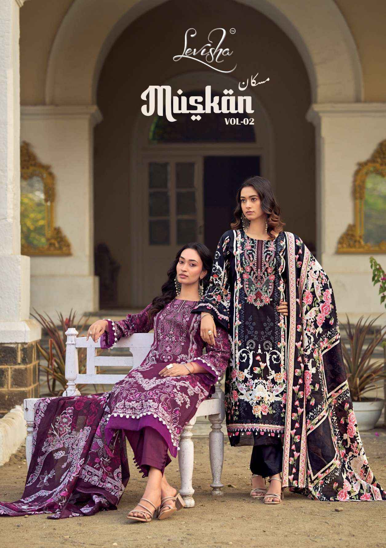 Levisha Muskan Vol 2 Cotton Dress Material 8 pcs Catalogue