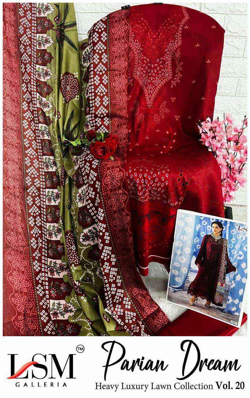 LSM Galleria Parian Dream Vol 20 Lawn Dress Material 6 pcs Catalogue