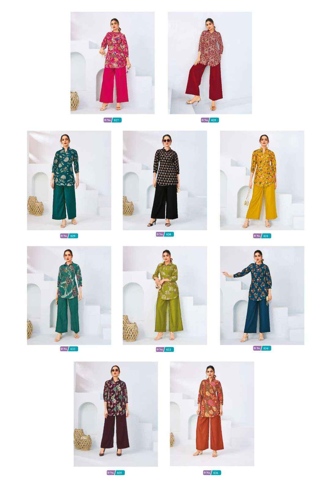 MCM Lifestyle Zilmil Vol 2 Vertican Co Ord Set 10 pcs Catalogue