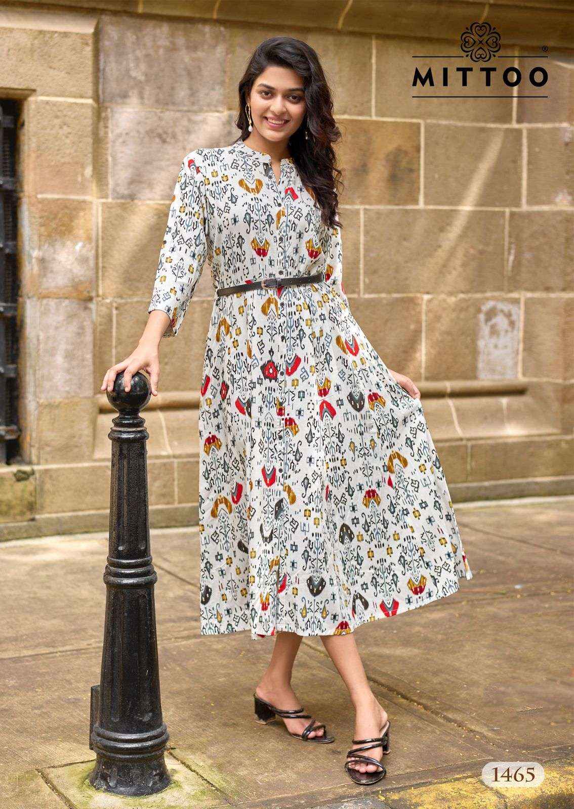 Mittoo Belt Vol 24 Rayon Kurti 6 pcs Catalogue