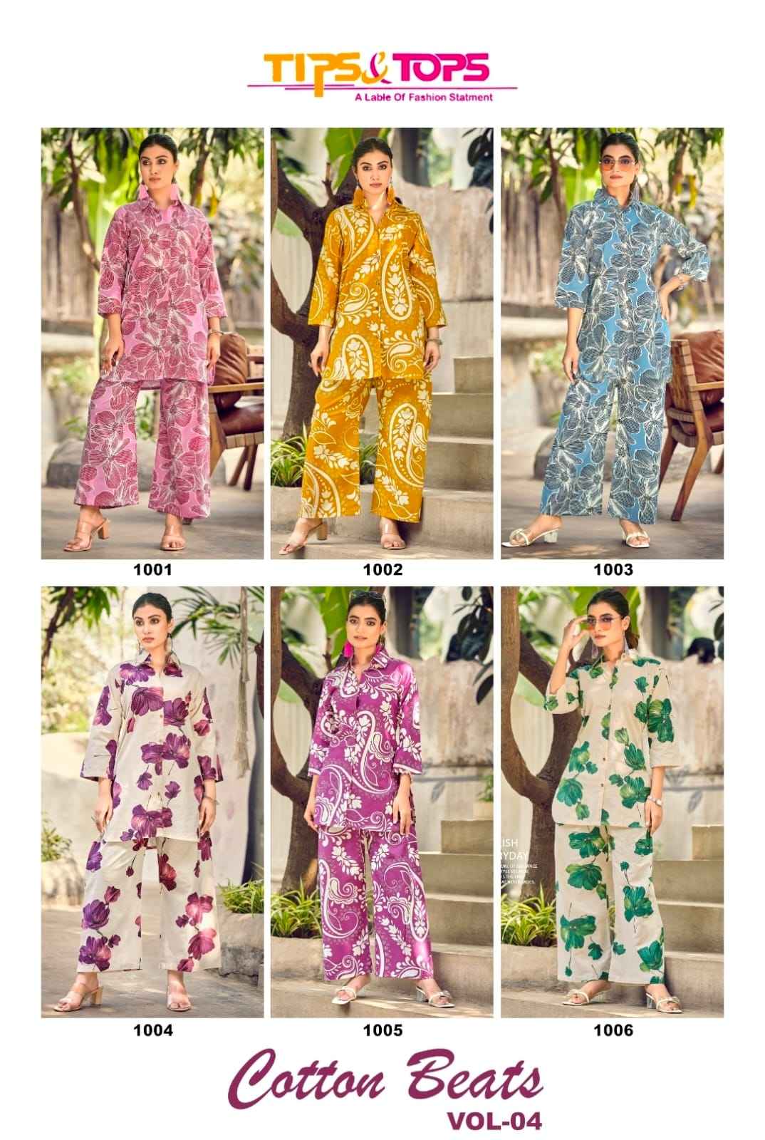 Ossm Cotton Beats Vol 4 Cotton Co ord Set 6 pcs Catalogue