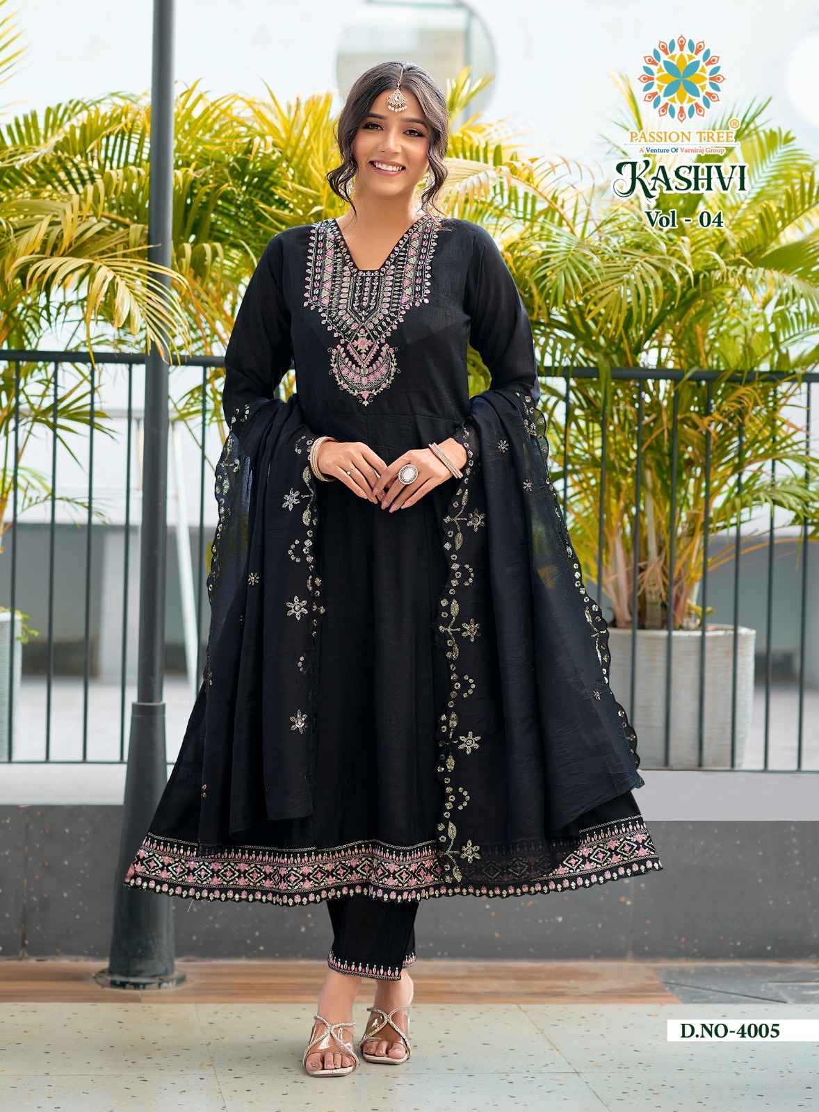 Passion Tree Kashvi Vol 4 Vichitra Silk Kurti Combo 8 pcs Catalogue