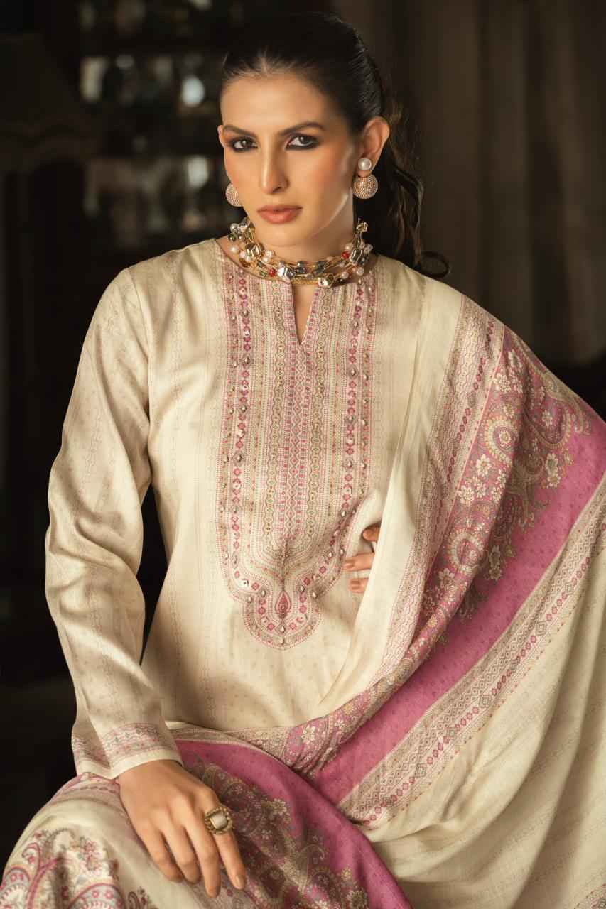 PRM Trendz Leora Jam Silk Dress Material 6 pcs Catalogue