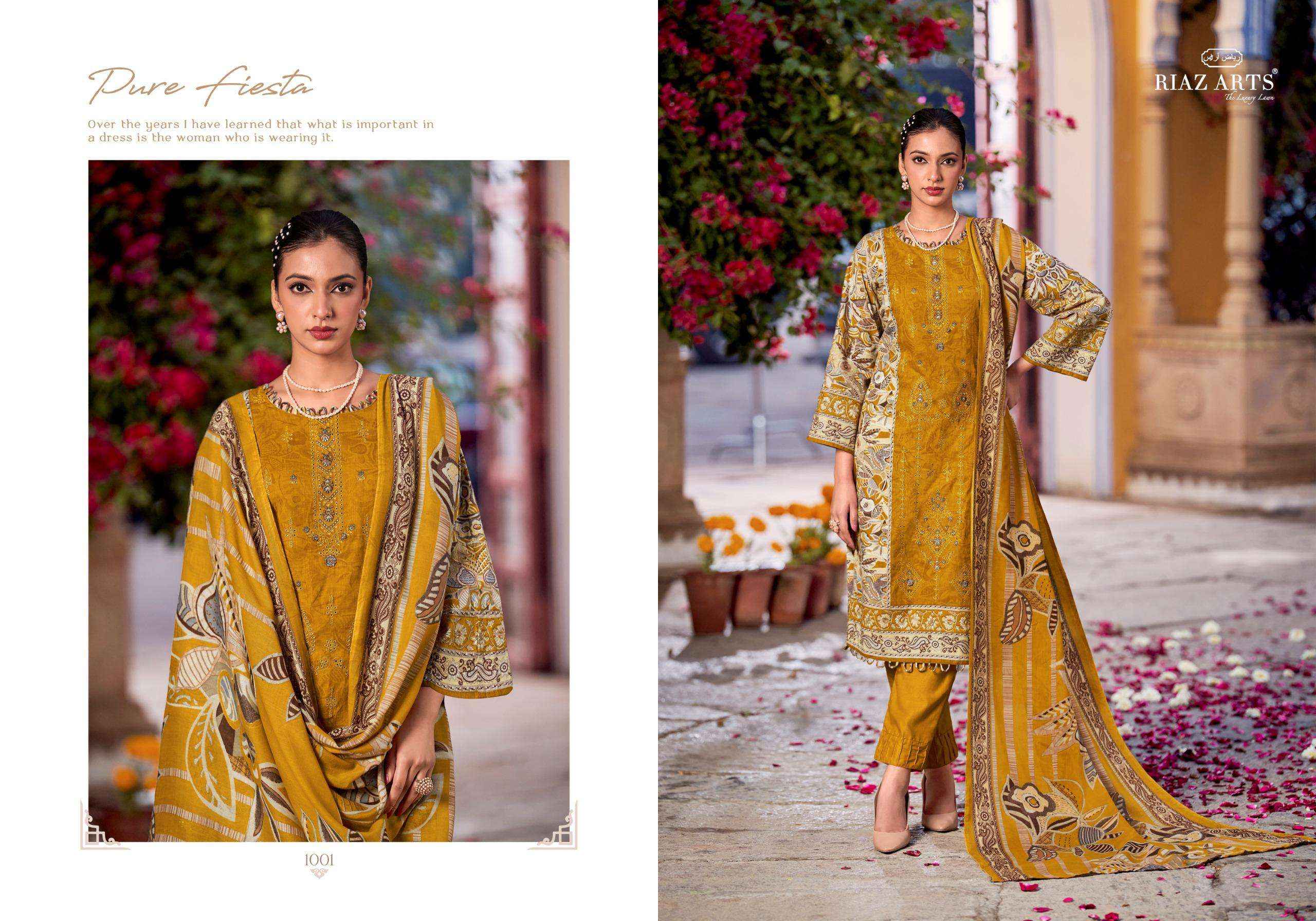 Riaz Arts Abu Saeed Lawn Cotton Dress Material 6 pcs Catalogue