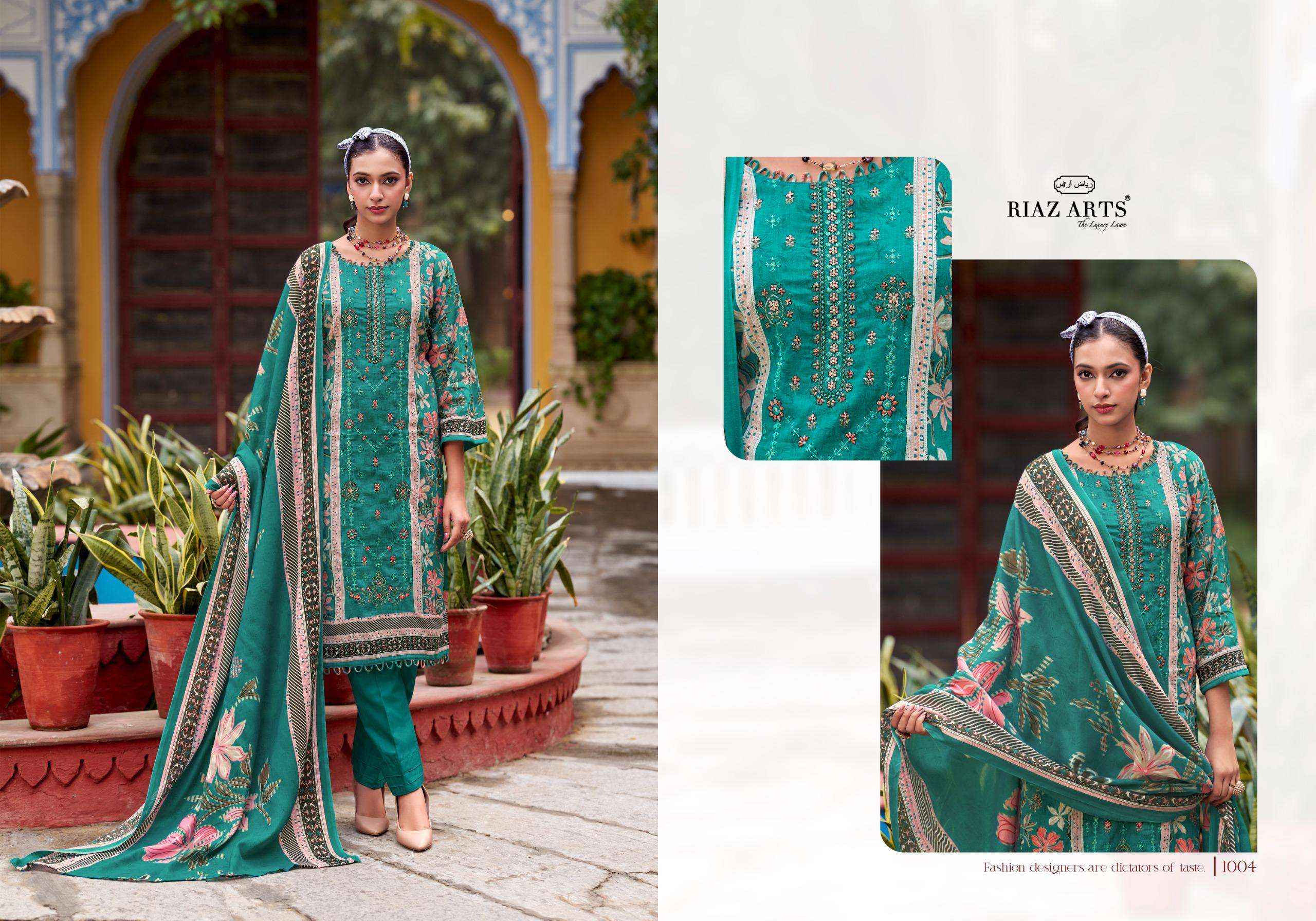 Riaz Arts Andaaz Lawn Cotton Dress Material 6 pcs Catalogue
