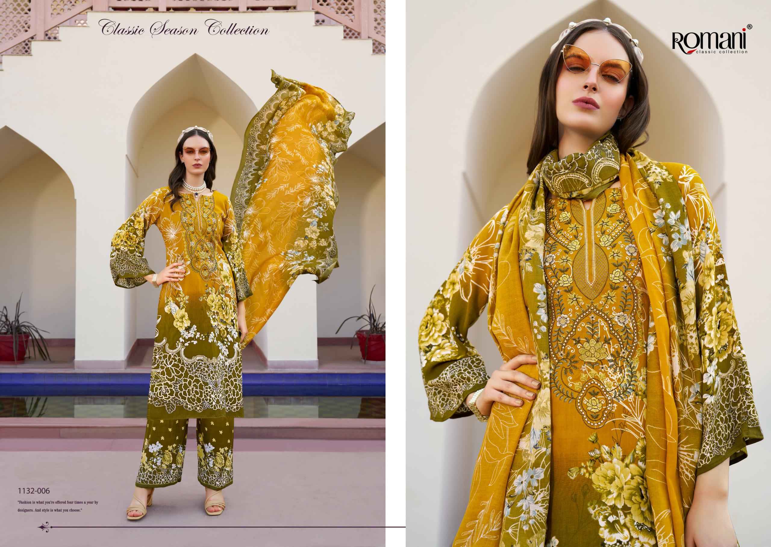 Romani Mahira Vol 7 Cotton Dress Material 8 pcs Catalogue