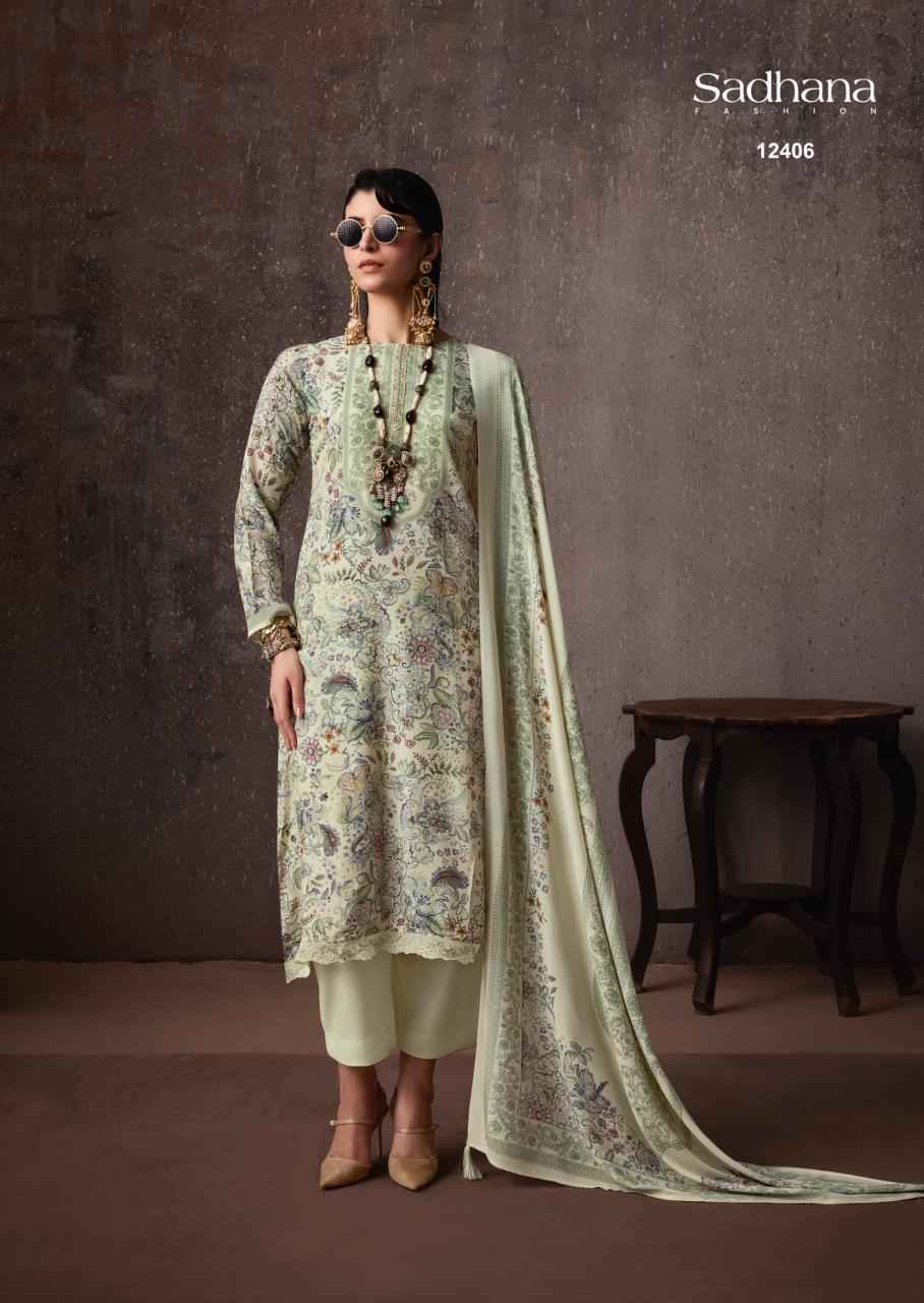 Sadhna Fashion Grace Bemberg Musline Silk Dress Material 6 pcs Catalogue