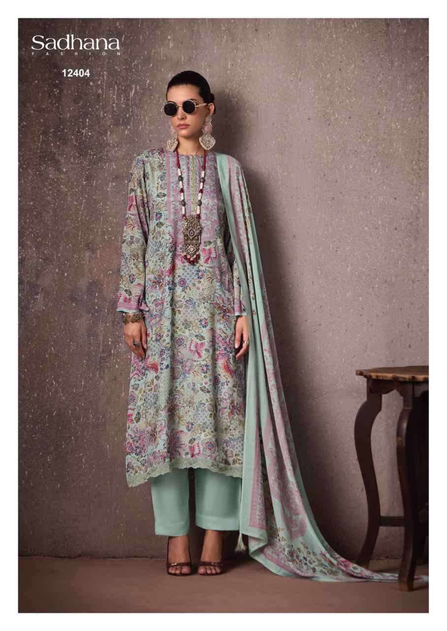 Sadhna Fashion Grace Bemberg Musline Silk Dress Material 6 pcs Catalogue