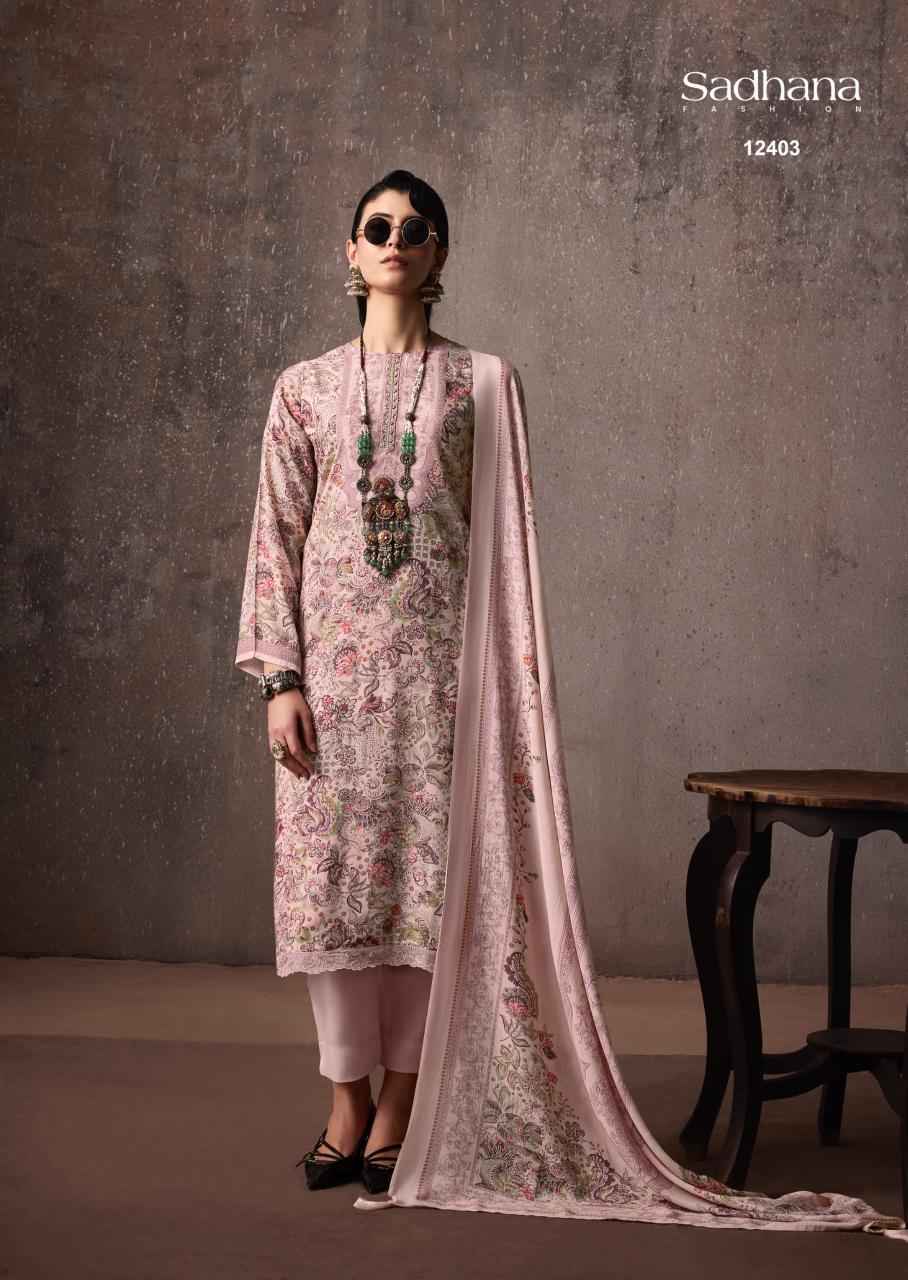 Sadhna Fashion Grace Bemberg Musline Silk Dress Material 6 pcs Catalogue