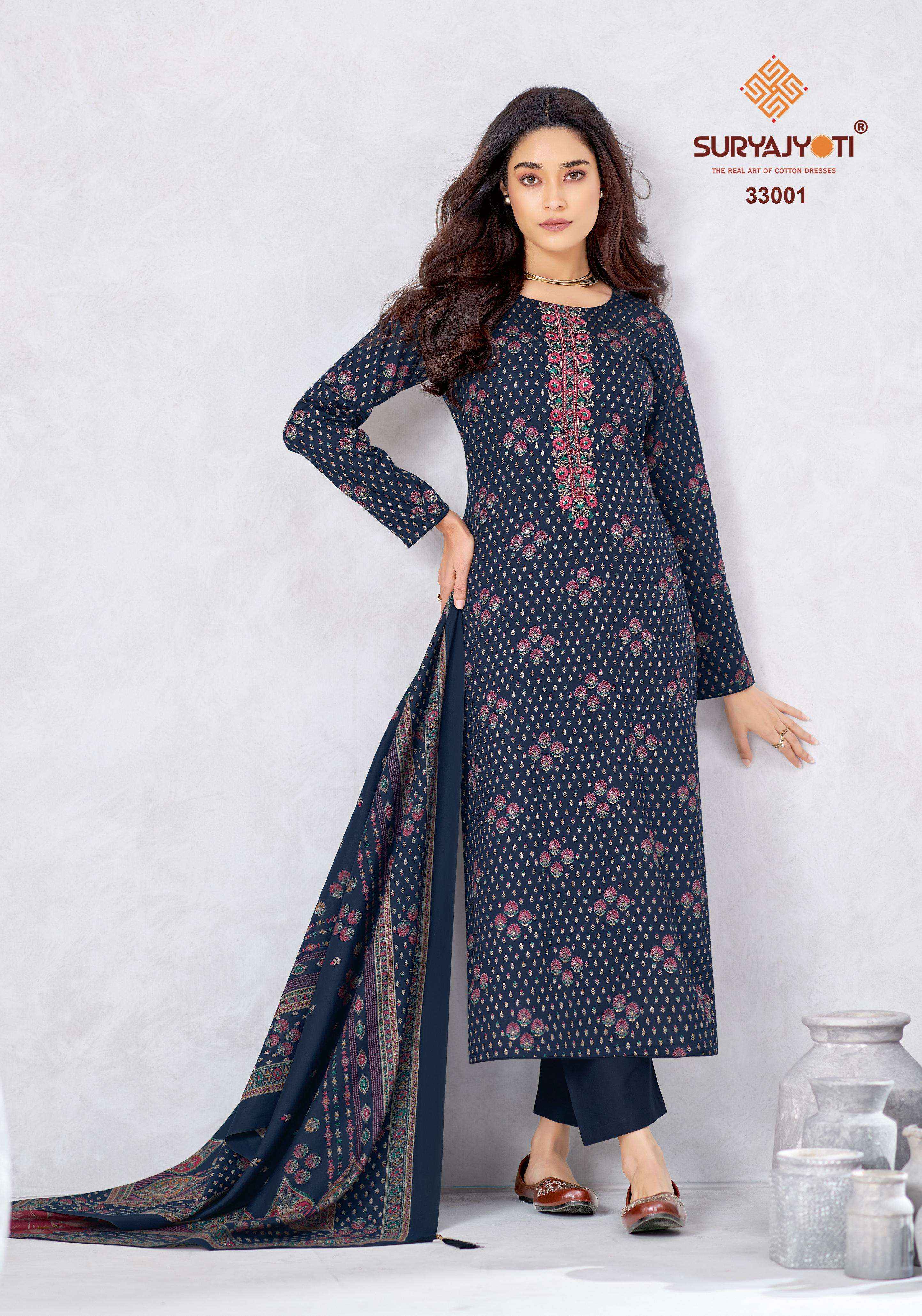 Suryajyoti Kalki Vol 33 Jam Satin Dress Material 8 Pcs Catalouge