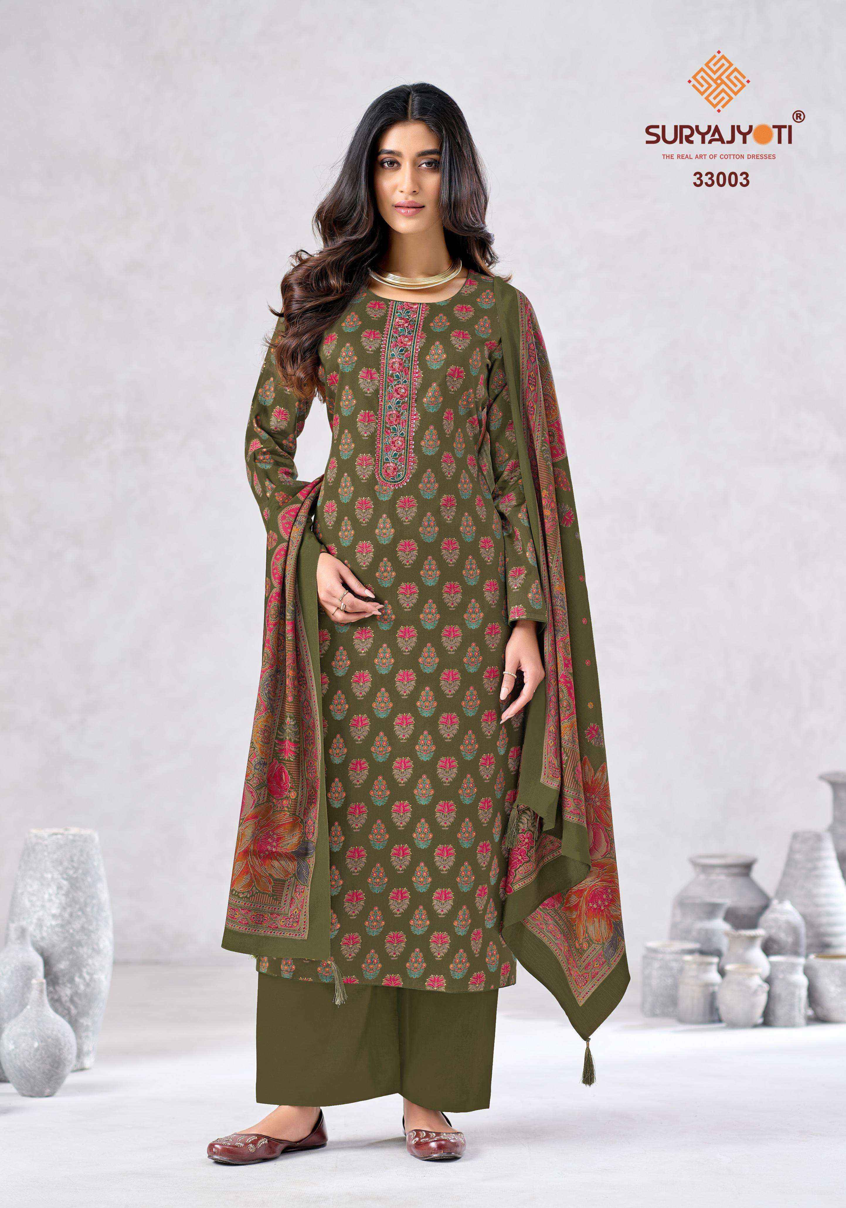 Suryajyoti Kalki Vol 33 Jam Satin Dress Material 8 Pcs Catalouge