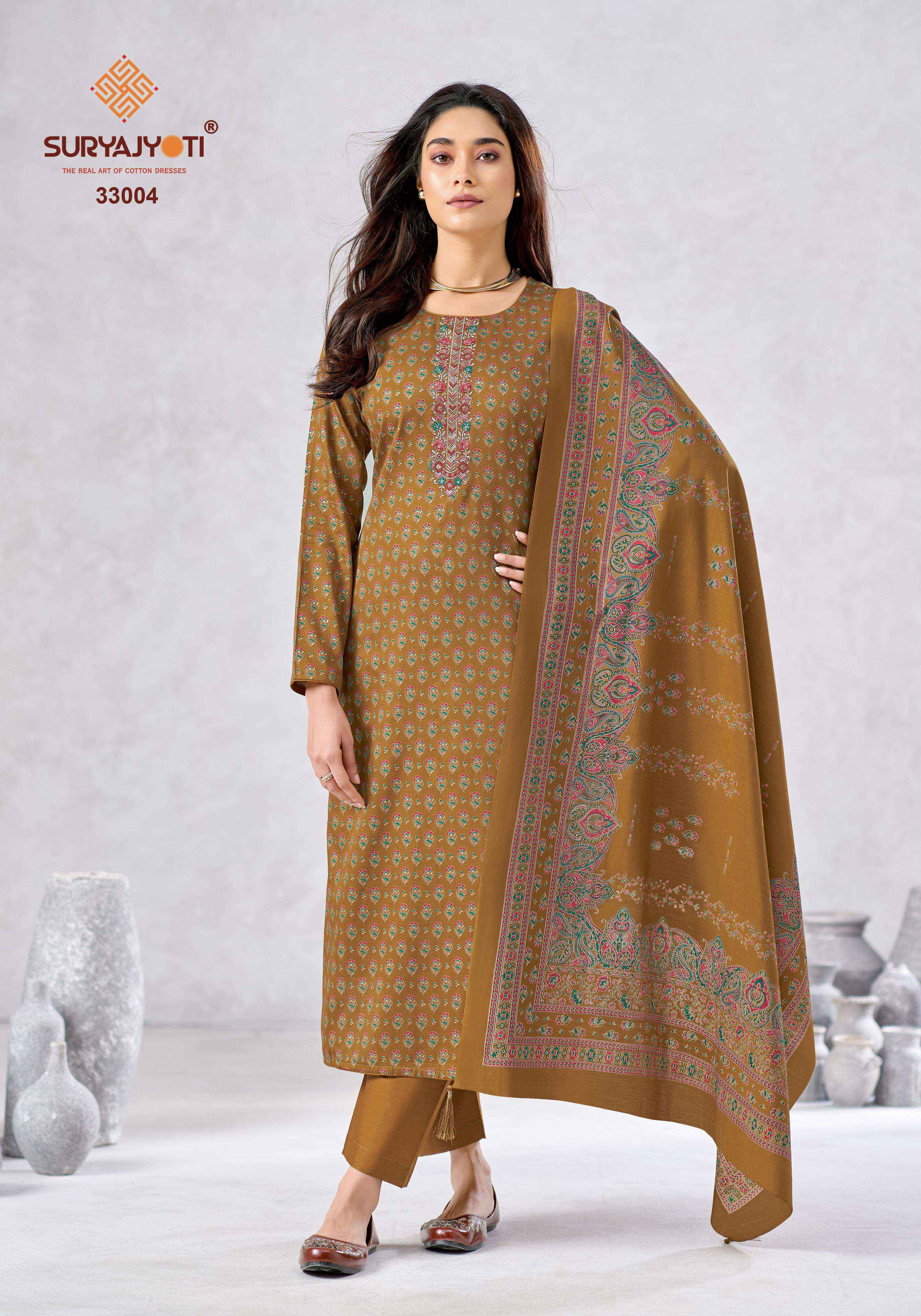 Suryajyoti Kalki Vol 33 Jam Satin Dress Material 8 Pcs Catalouge