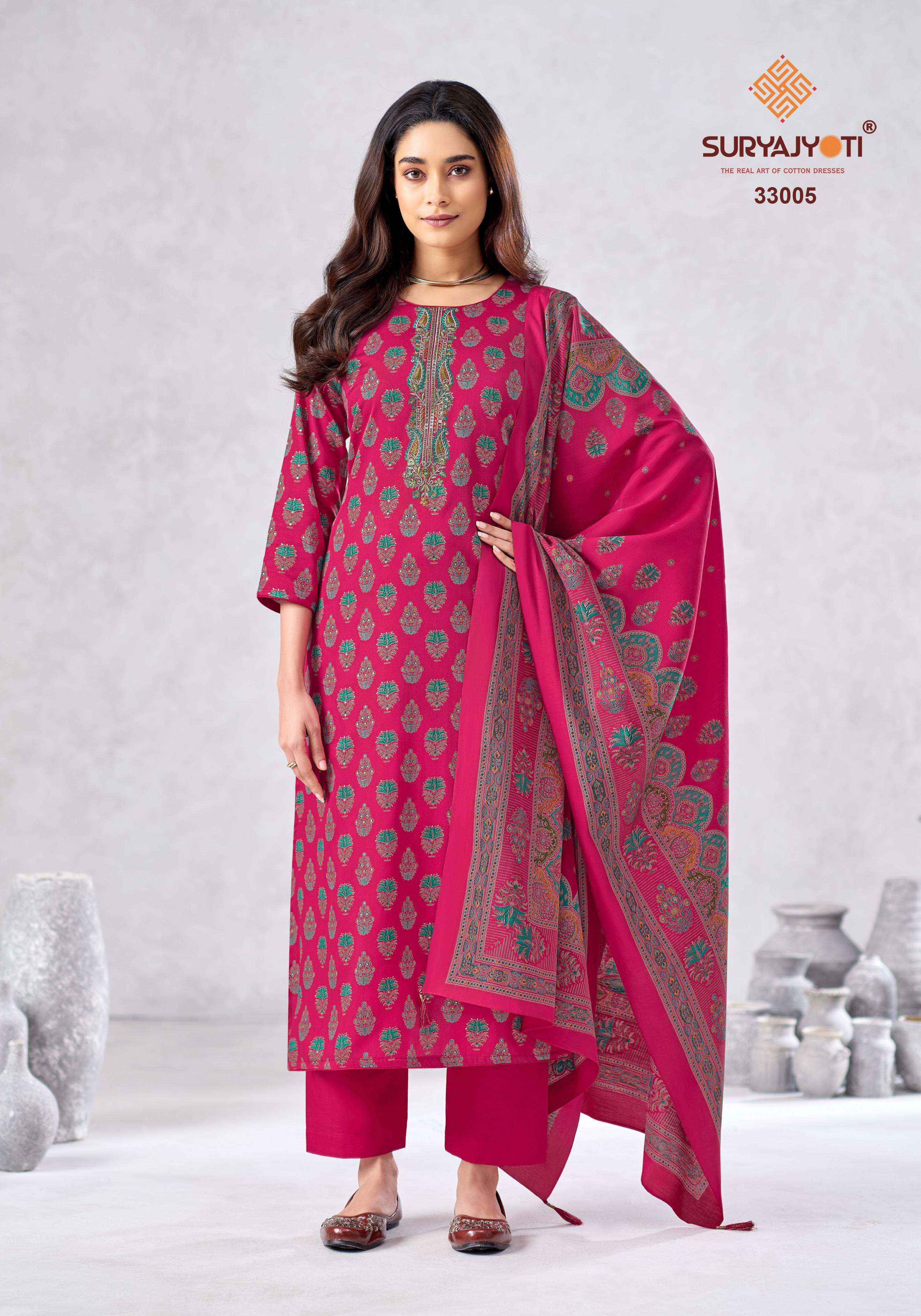 Suryajyoti Kalki Vol 33 Jam Satin Dress Material 8 Pcs Catalouge